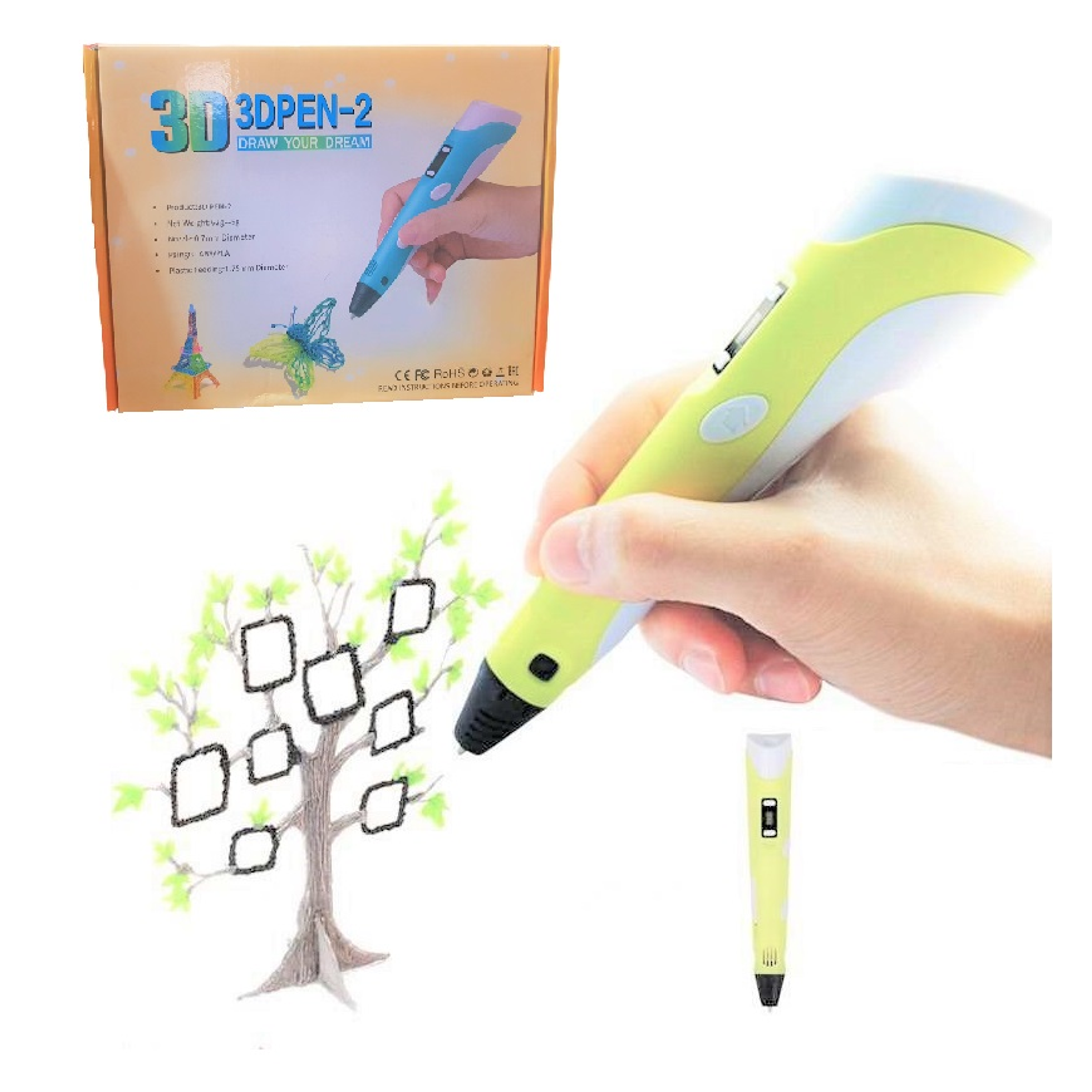 Lápiz Lapicero 3d Portátil Impresión Manual 24