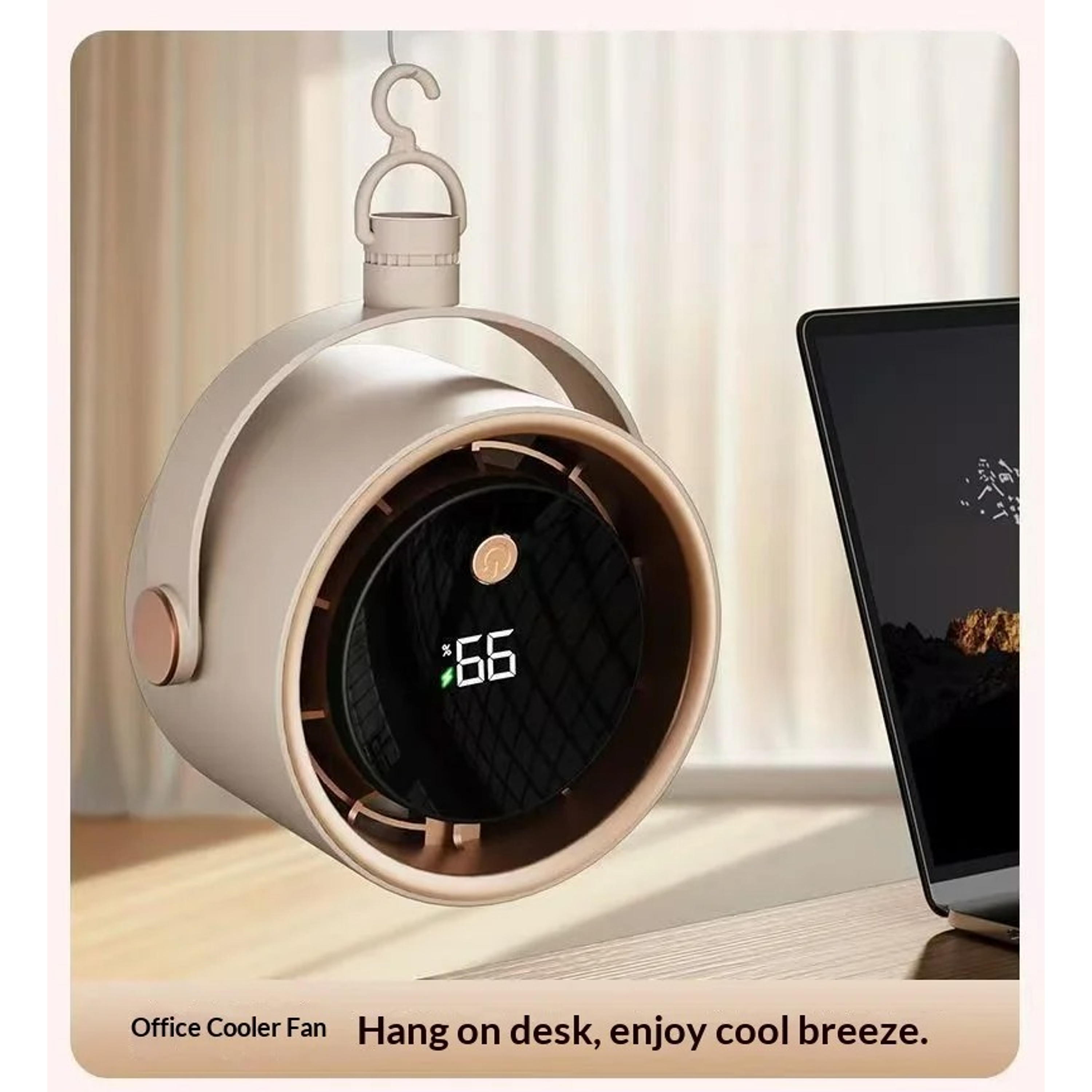 VENTILADOR 4 NIVELES RECARGABLE SILENCIOSO  8