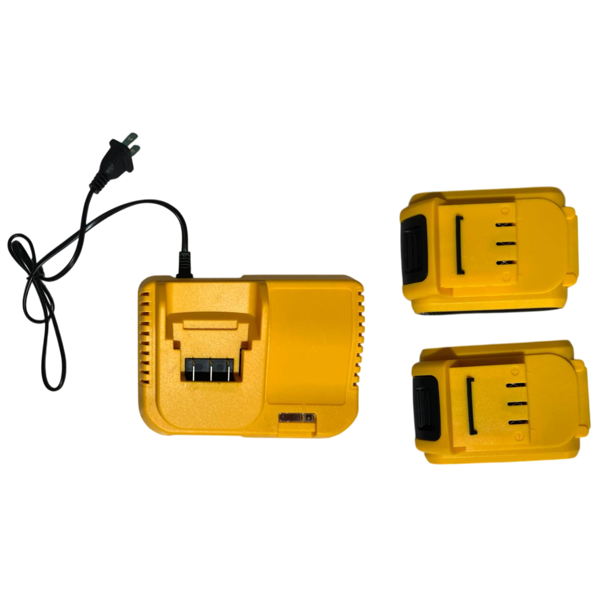 Taladro con 2 baterias y cargador con estuche de piezas 2