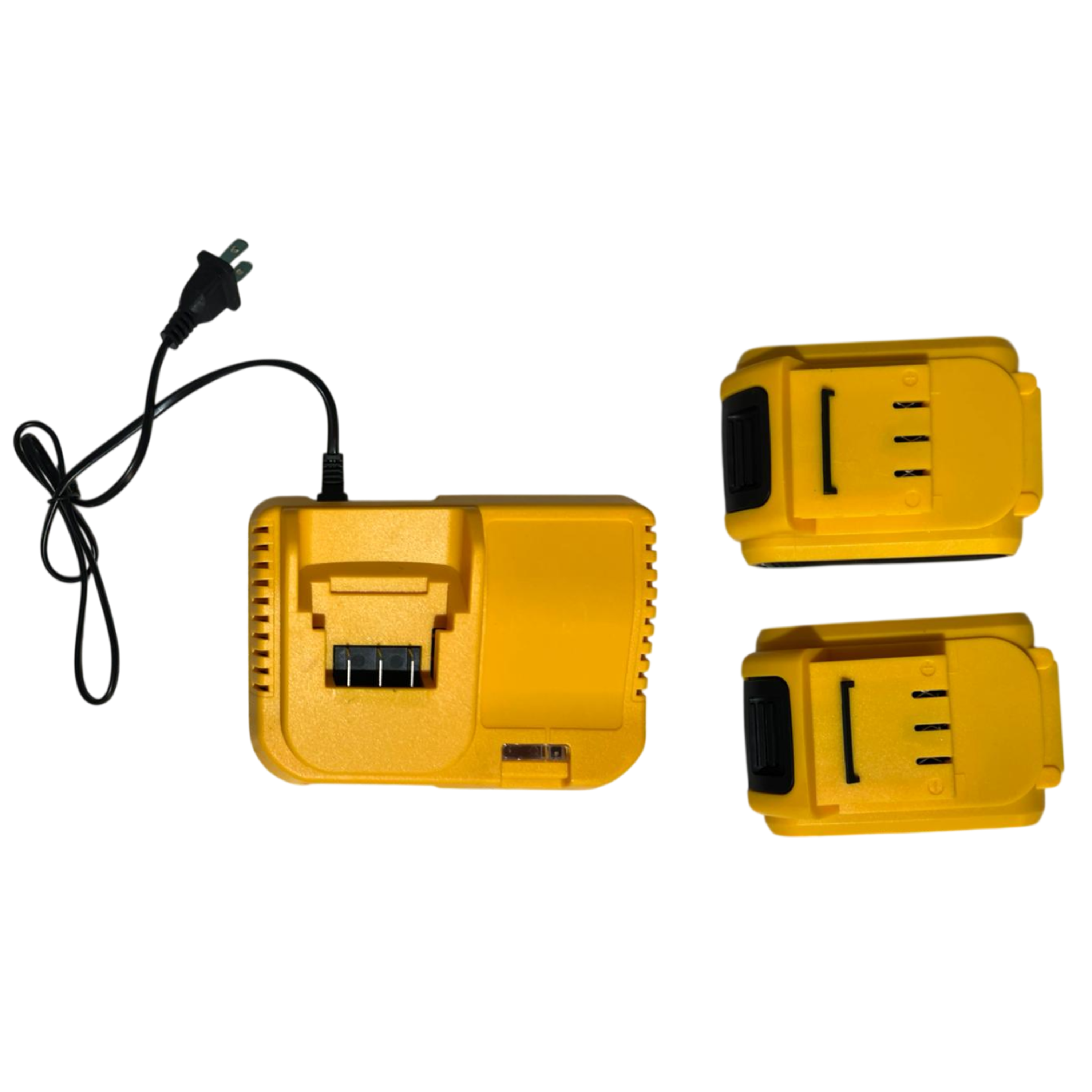 Taladro con 2 baterias y cargador con estuche de piezas 2