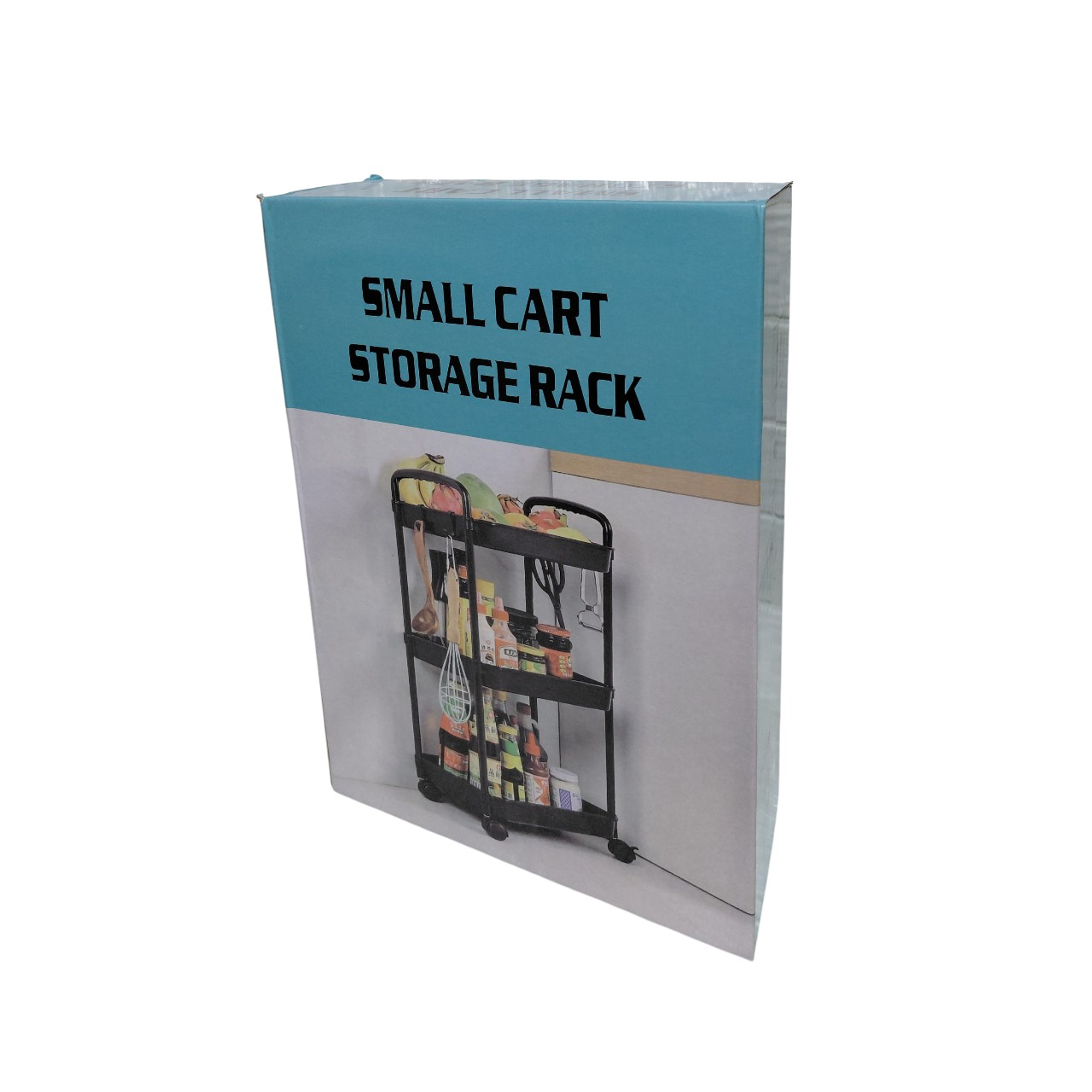 Carro Organizador con ruedas de 3 niveles con colgadores  9