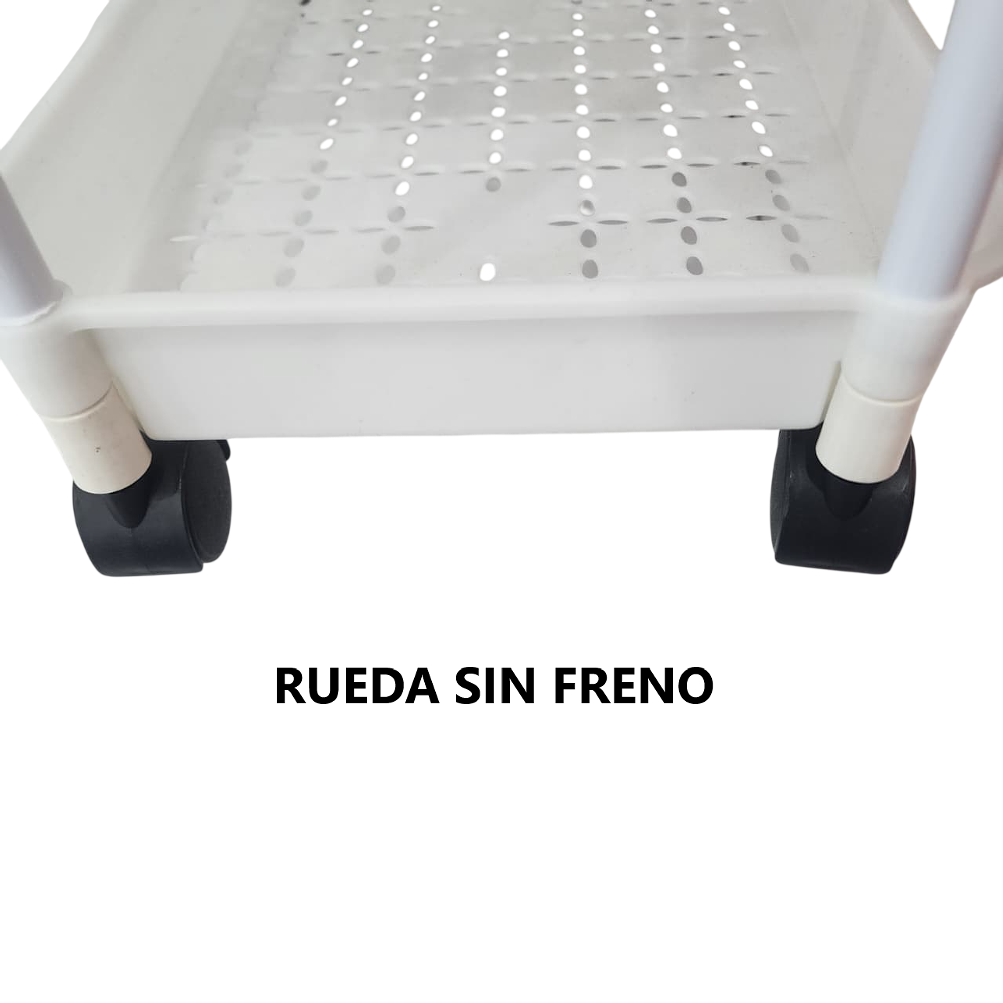 Carro Organizador con ruedas de 3 niveles con colgadores  7