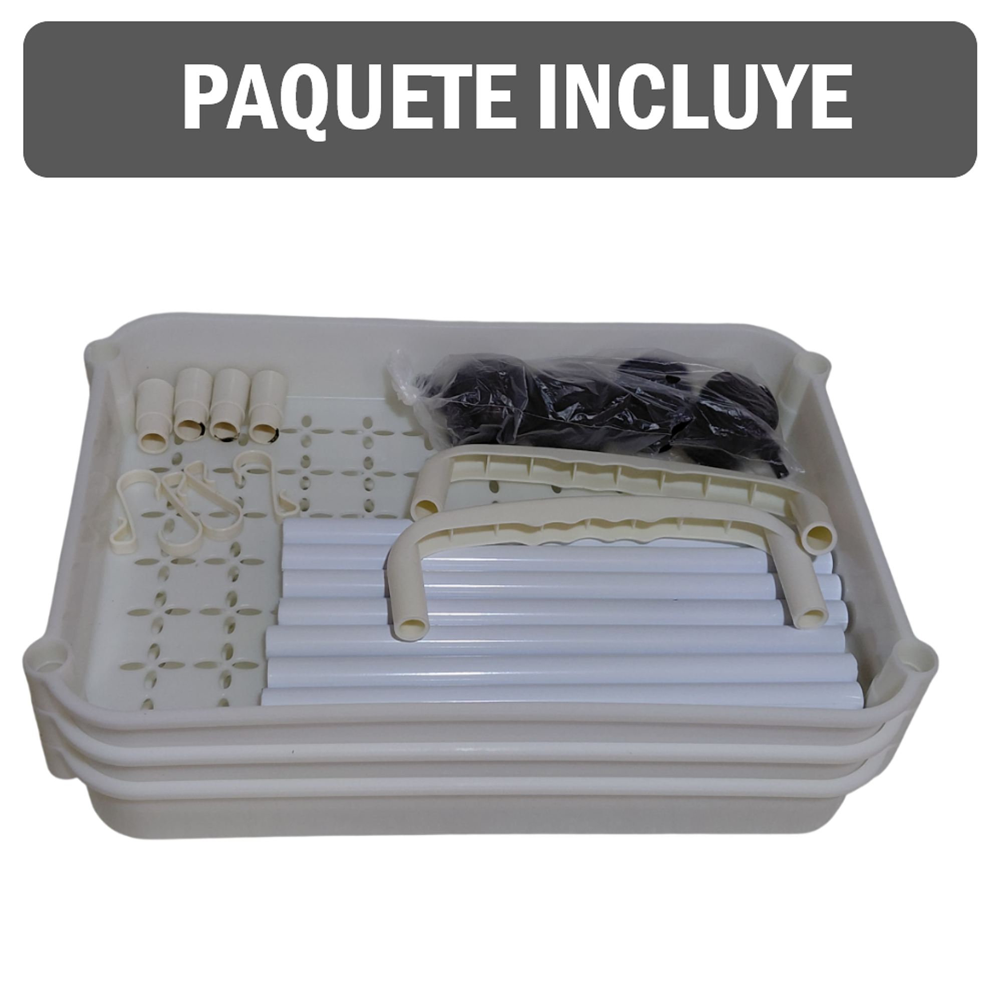 Carro Organizador con ruedas de 3 niveles con colgadores  8