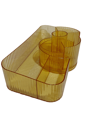 Organizador de maquillaje tocador de acrílico 