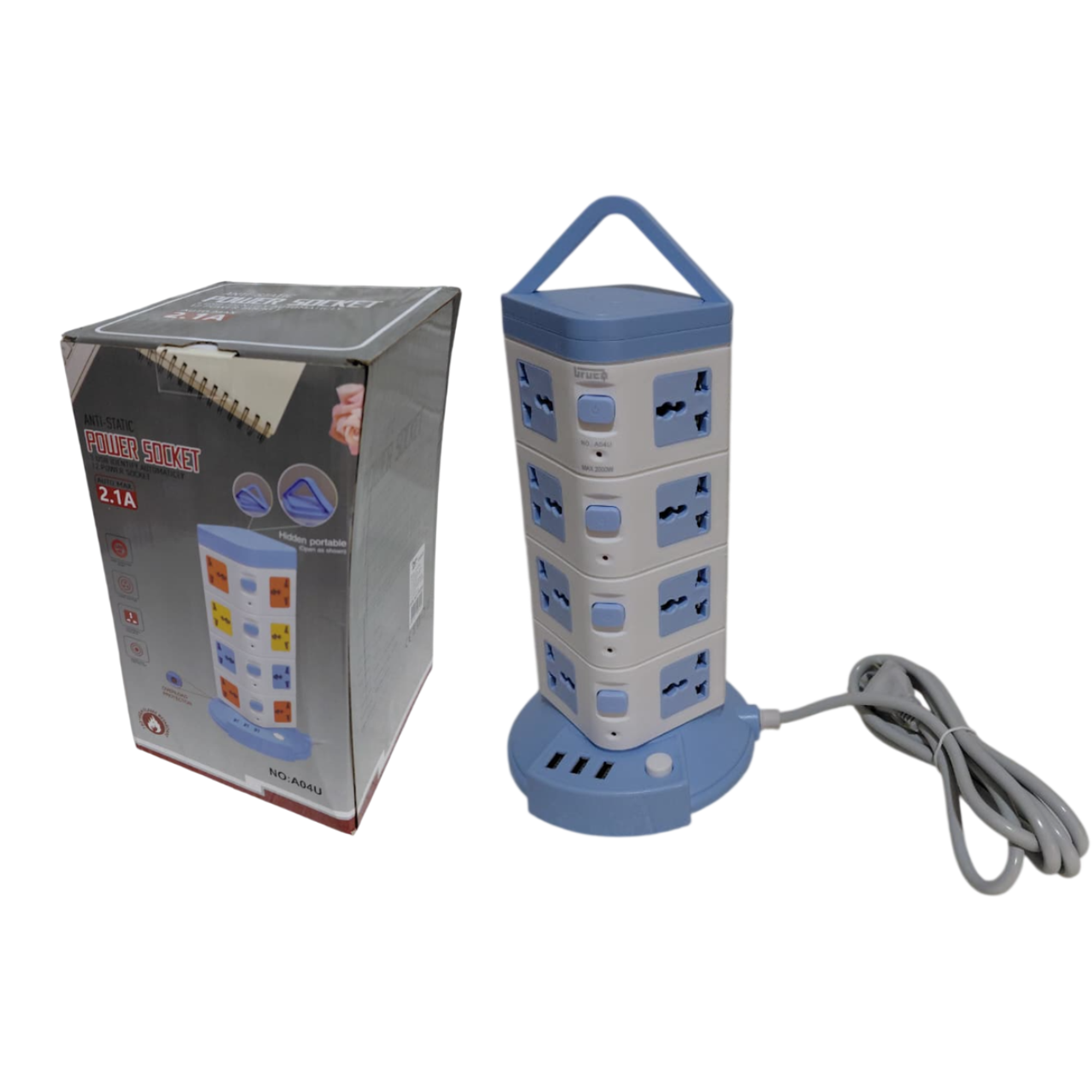 Torre Multifuncional 16 Conexiones extension con 3 Puertos USB 1