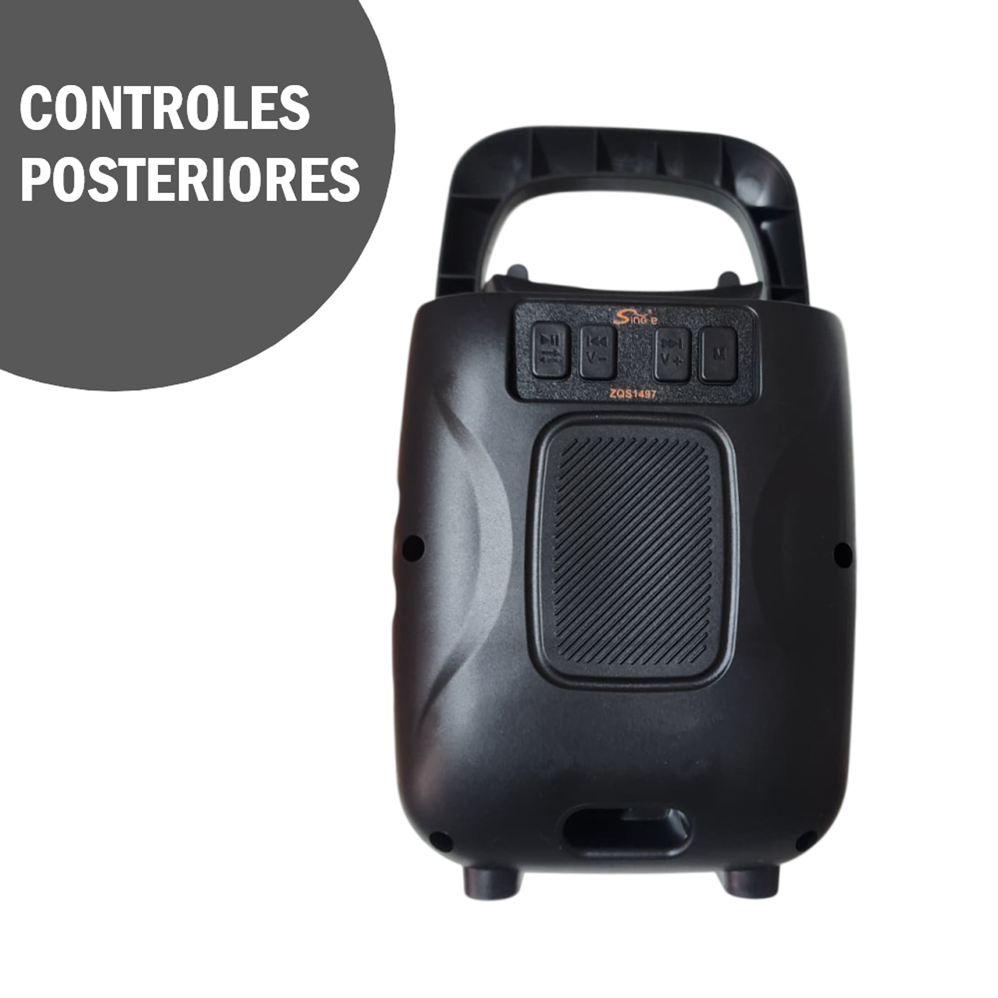 Parlante Sing-e ZQS1497 con soporte de teléfono y Luces LED 5