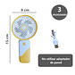 Potente Ventilador portátil 3 velocidades mini  - Miniatura 6