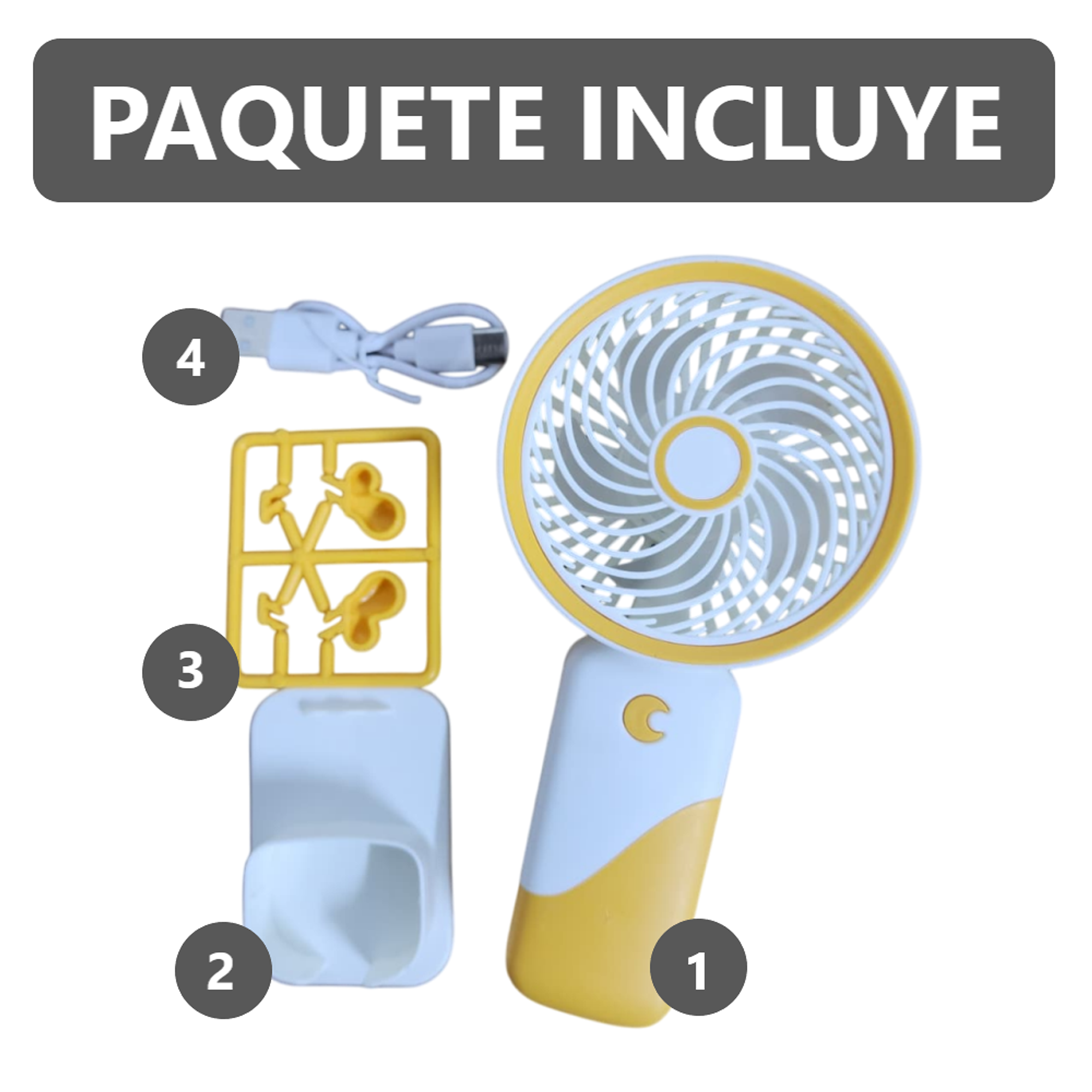 Potente Ventilador portátil 3 velocidades mini  7