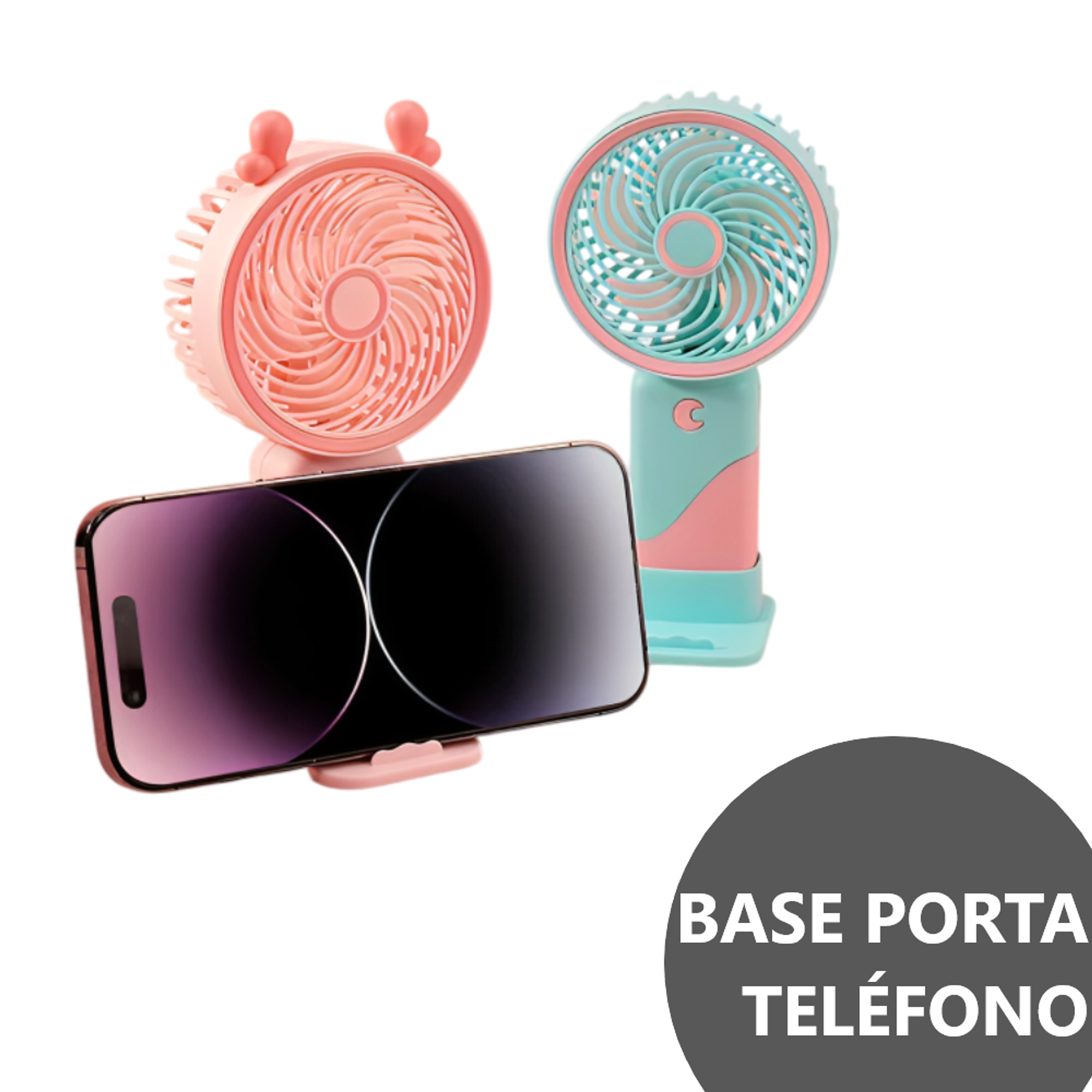 Potente Ventilador portátil 3 velocidades mini  15