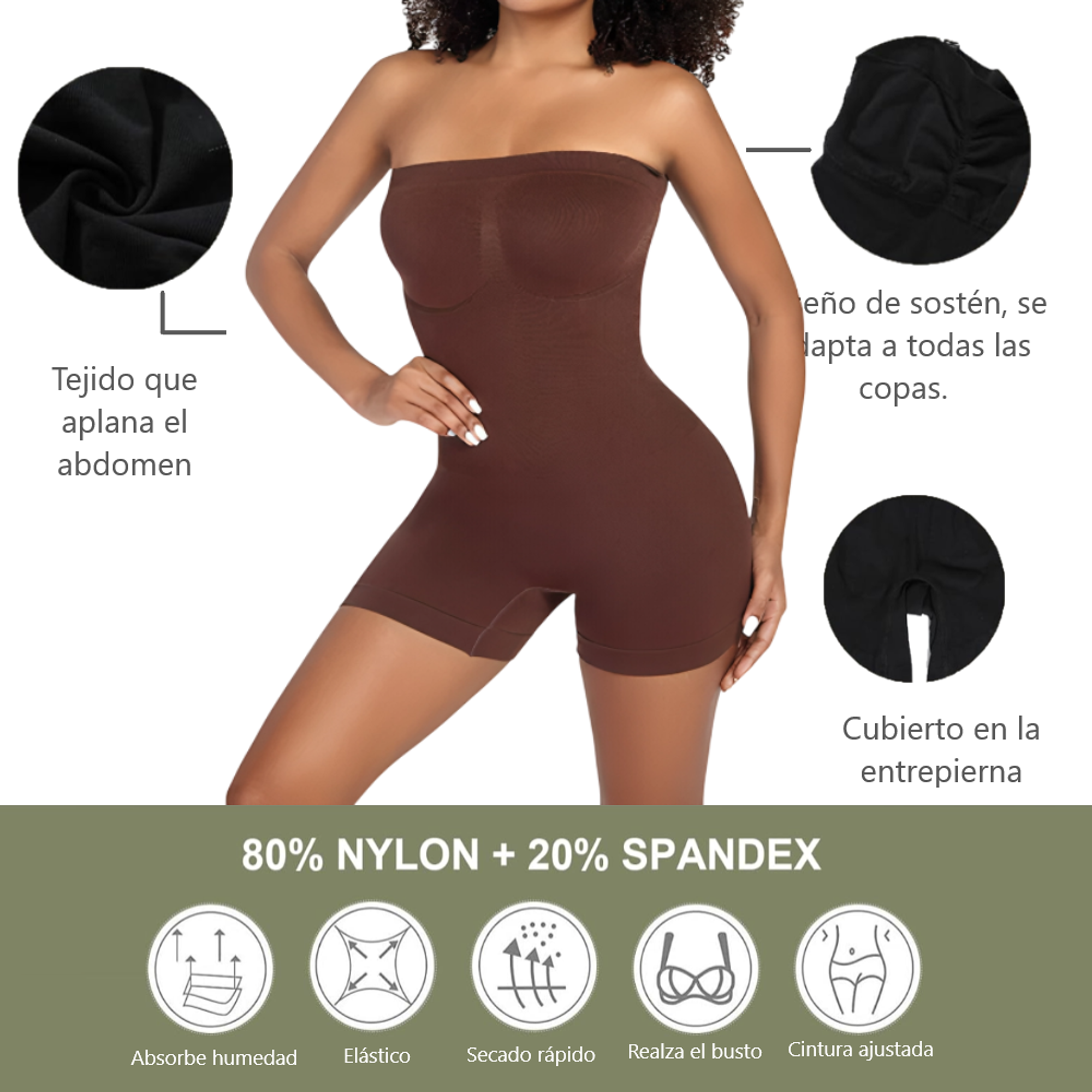 Ropa interior faja moldeadora de cintura bustier reductor  2