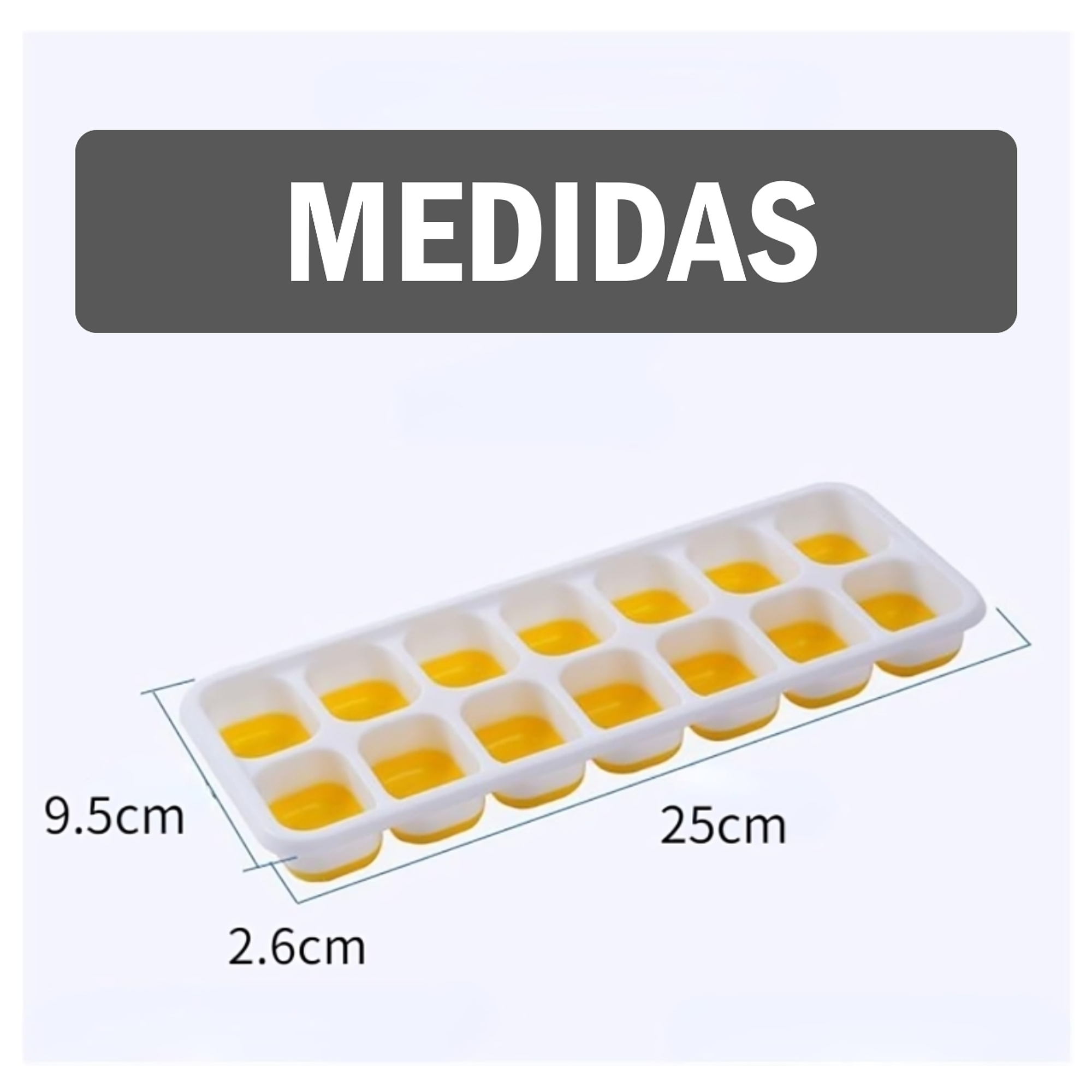 Pack x3 Hielera Moldes de Hielo con base de Silicona - Color aleatorio 4
