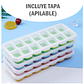 Pack x3 Hielera Moldes de Hielo con base de Silicona - Color aleatorio - Miniatura 6
