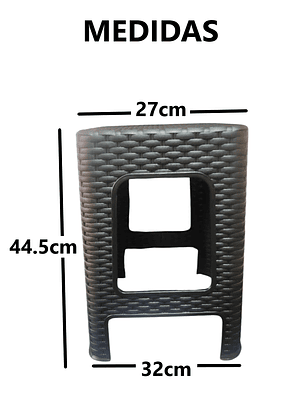 Pack 4 Sillas Tipo Ratán Color Negro