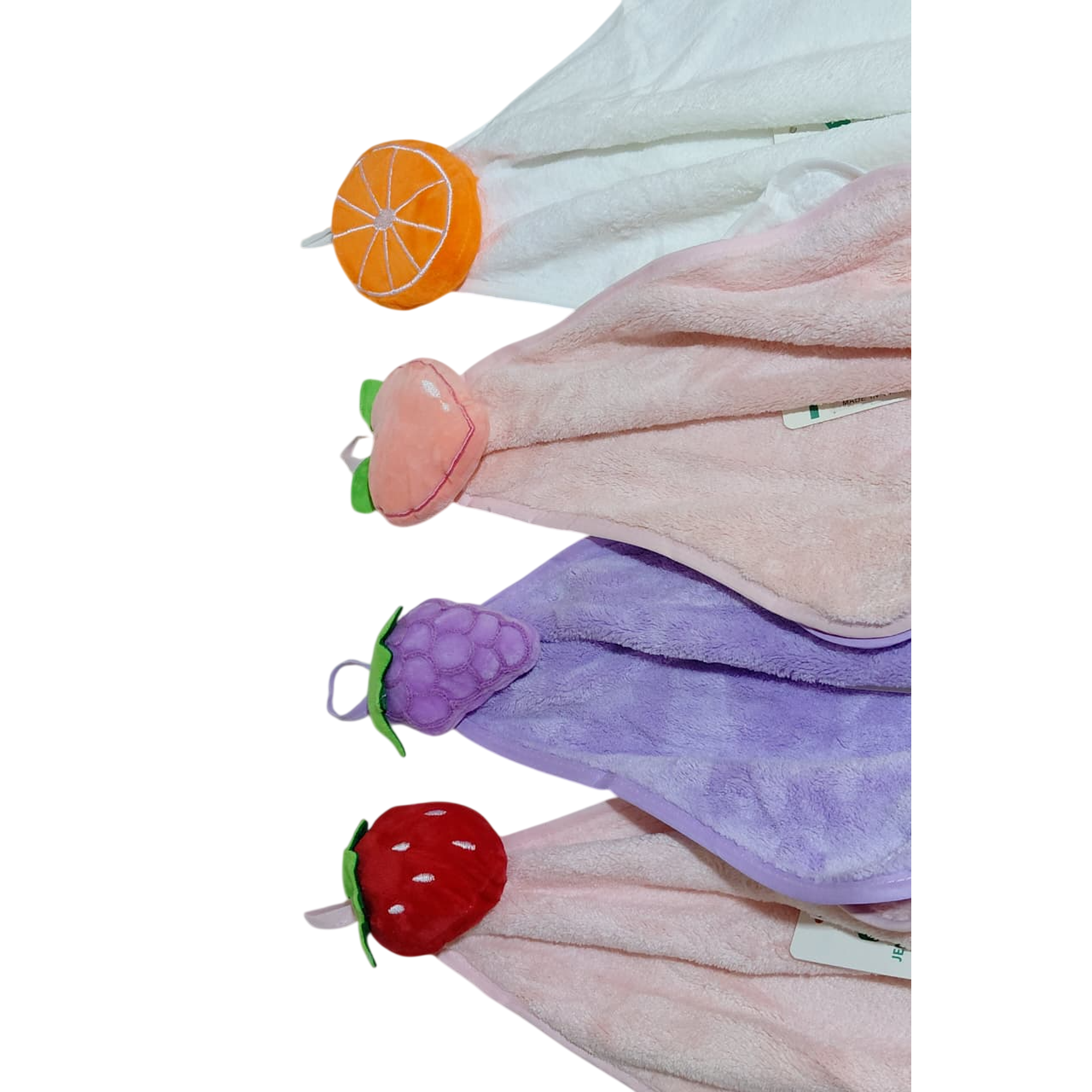 4 toallas de mano de colores y diseños 2