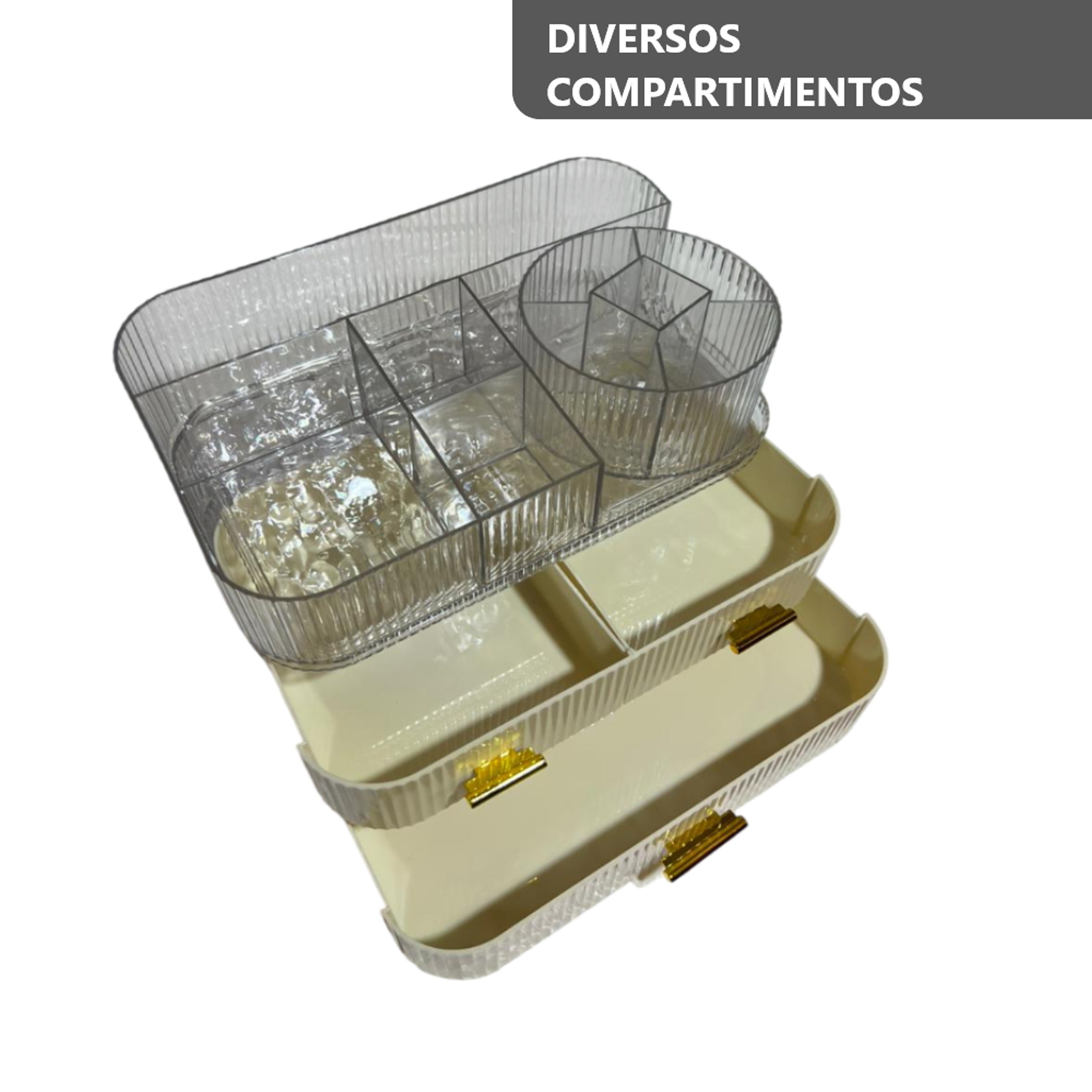 Organizador de maquillaje tocador de acrílico 5