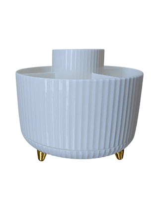 Organizador giratorio para brochas de maquillaje 5 ranuras