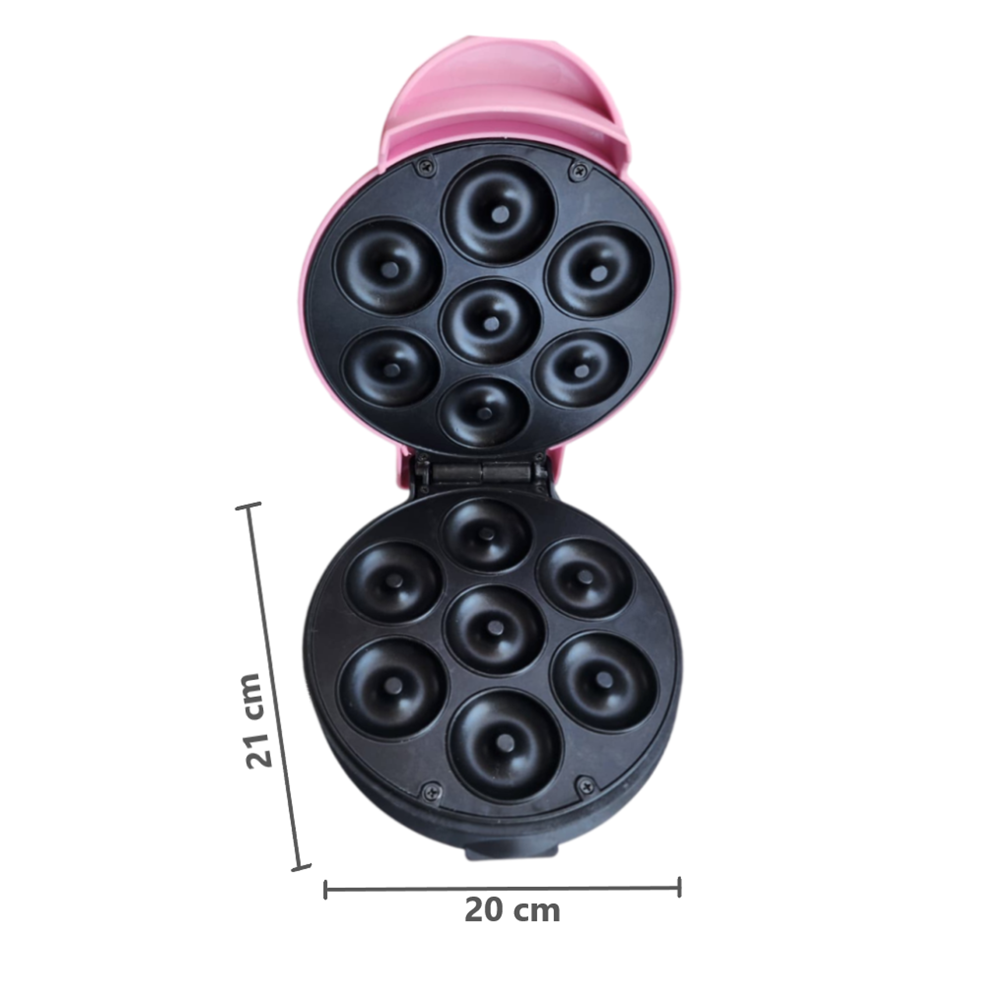 Mini máquina para hacer donuts 7 ranuras 9