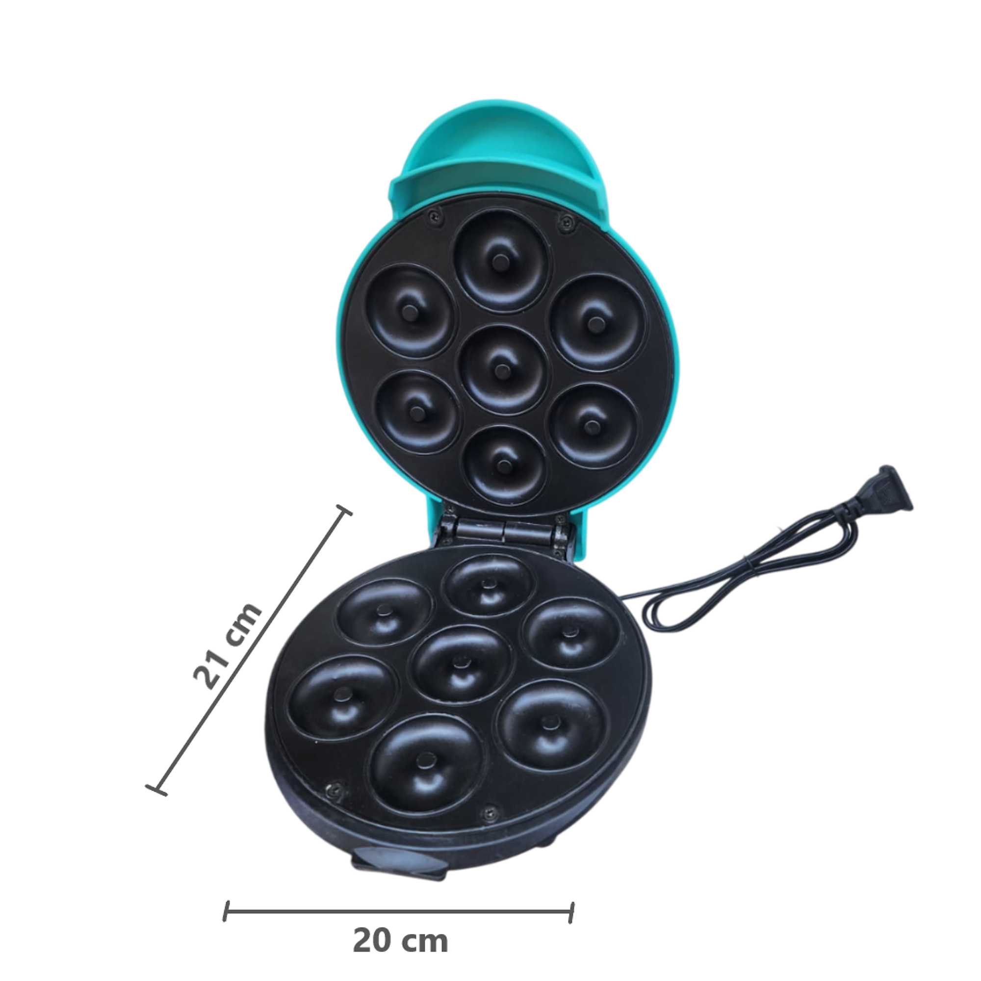 Mini máquina para hacer donuts 7 ranuras 12