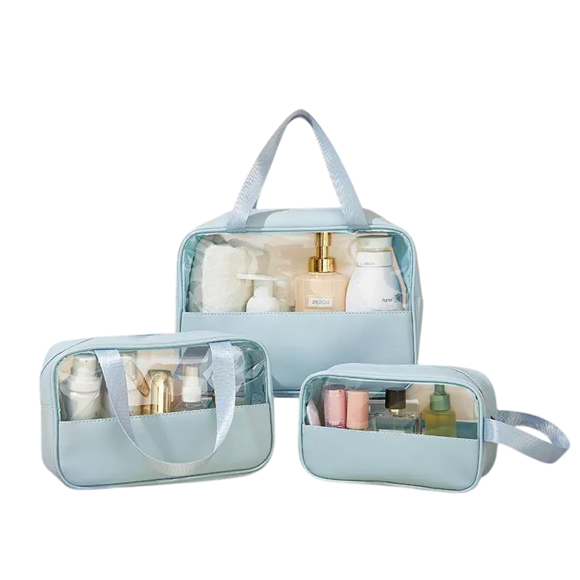 Kit 3 en 1 Bolsas de Maquillaje estuche neceser - 30x20x12 cm 1