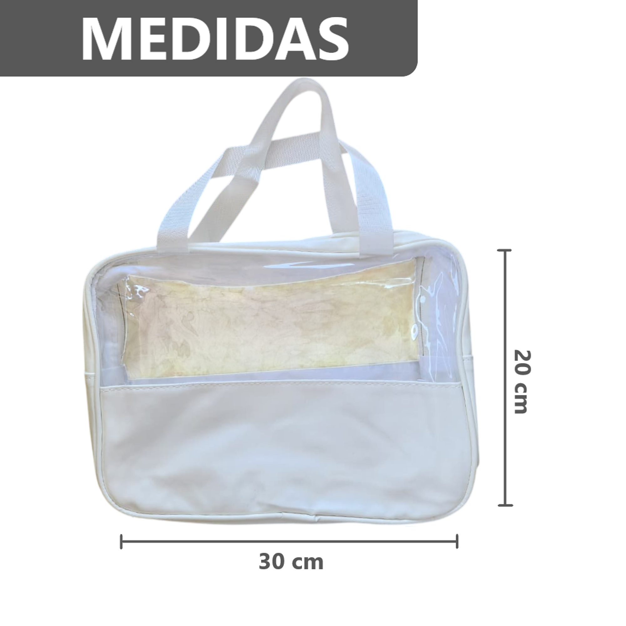 Kit 3 en 1 Bolsas de Maquillaje estuche neceser - 30x20x12 cm 8