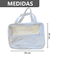 Kit 3 en 1 Bolsas de Maquillaje estuche neceser - 30x20x12 cm - Miniatura 8