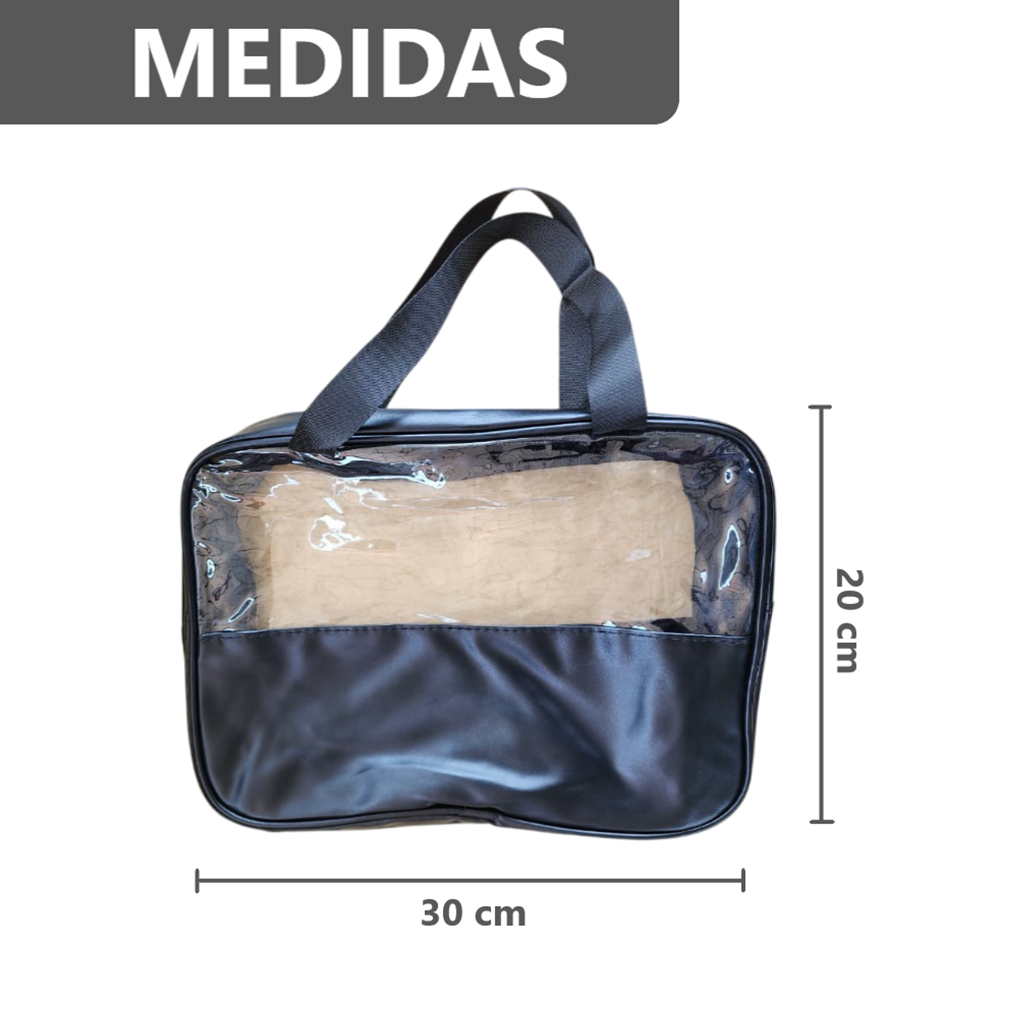 Kit 3 en 1 Bolsas de Maquillaje estuche neceser - 30x20x12 cm 15