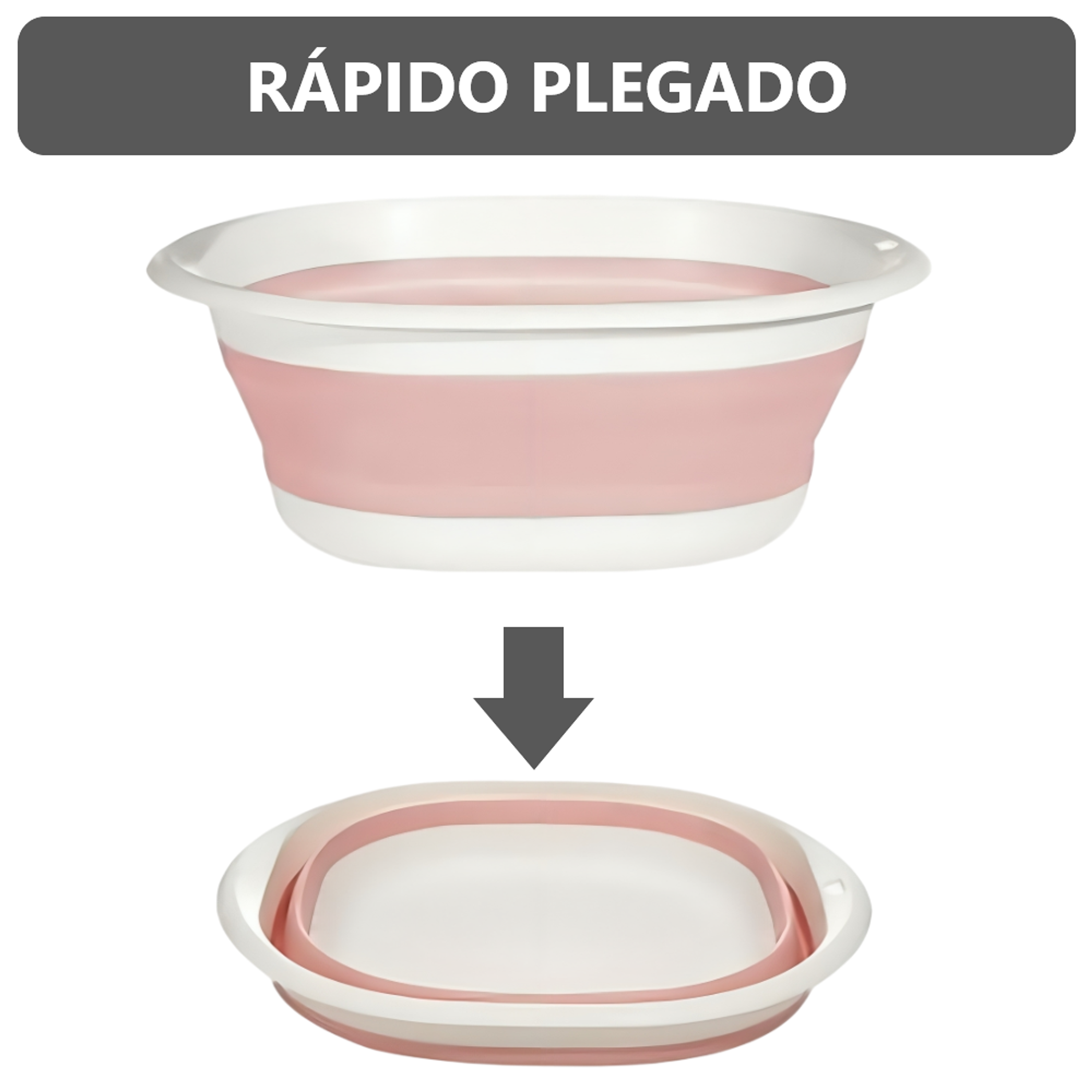 2 Tinas Lavatorios Plegable Multiuso para Baño y Hogar  2