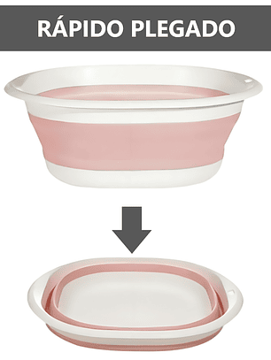 2 Tinas Lavatorios Plegable Multiuso para Baño y Hogar 