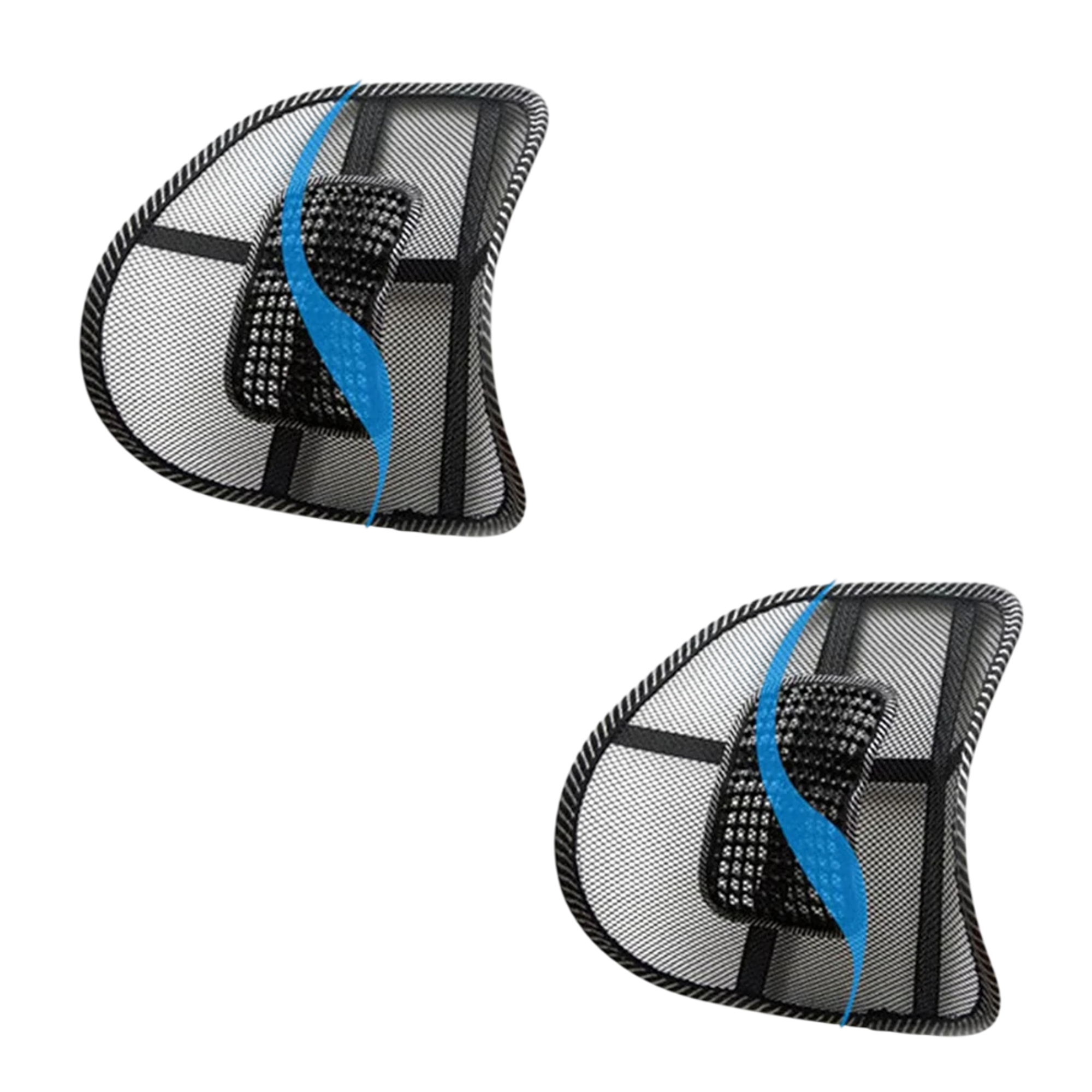 Pack x2 Cojín Soporte Lumbar para Asiento de Carro Auto Oficina 1