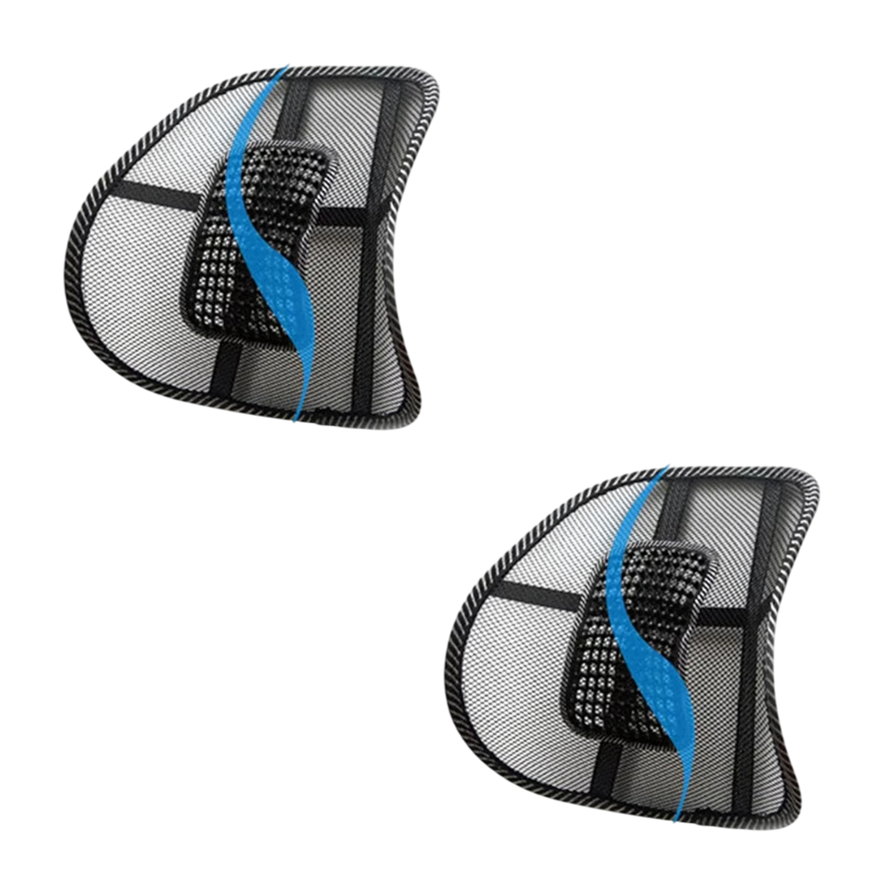 Pack x2 Cojín Soporte Lumbar para Asiento de Carro Auto Oficina 1