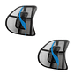 Pack x2 Cojín Soporte Lumbar para Asiento de Carro Auto Oficina - Miniatura 1