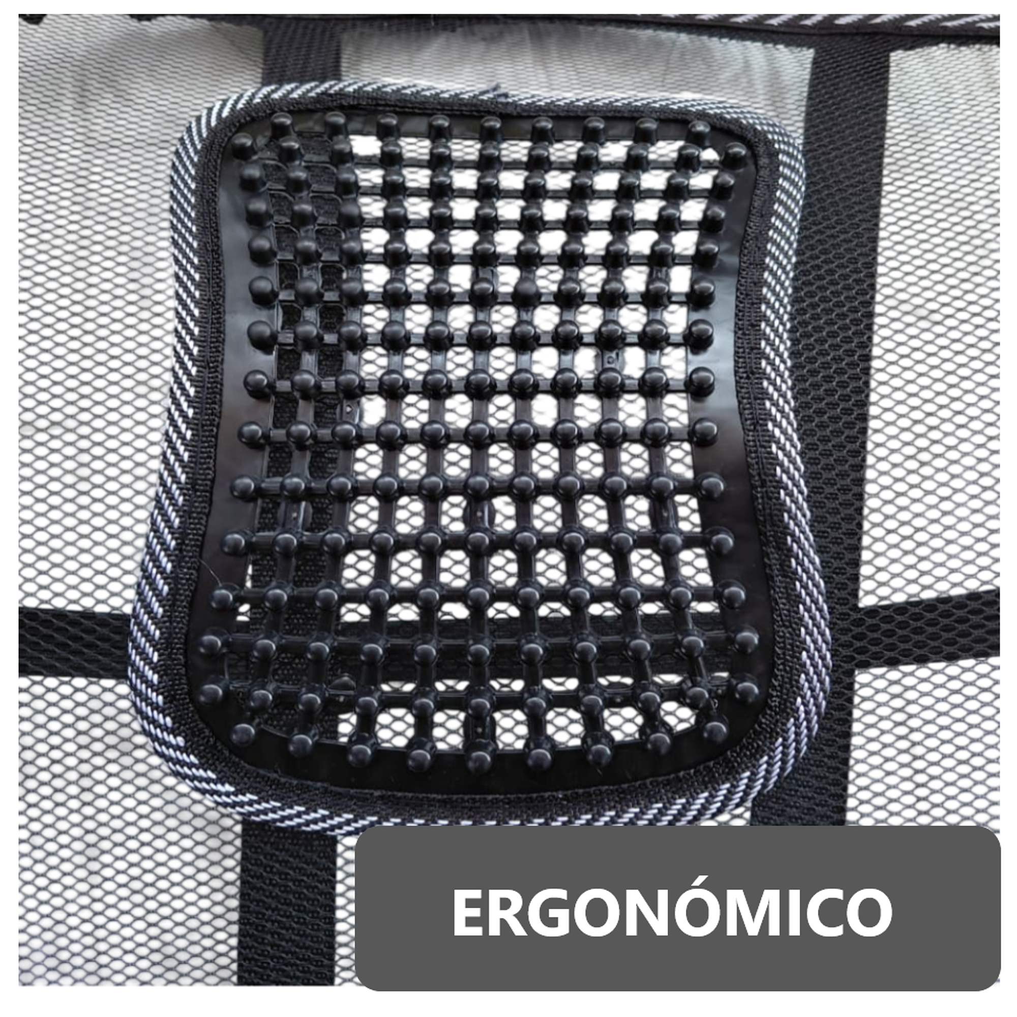 Pack x2 Cojín Soporte Lumbar para Asiento de Carro Auto Oficina 7