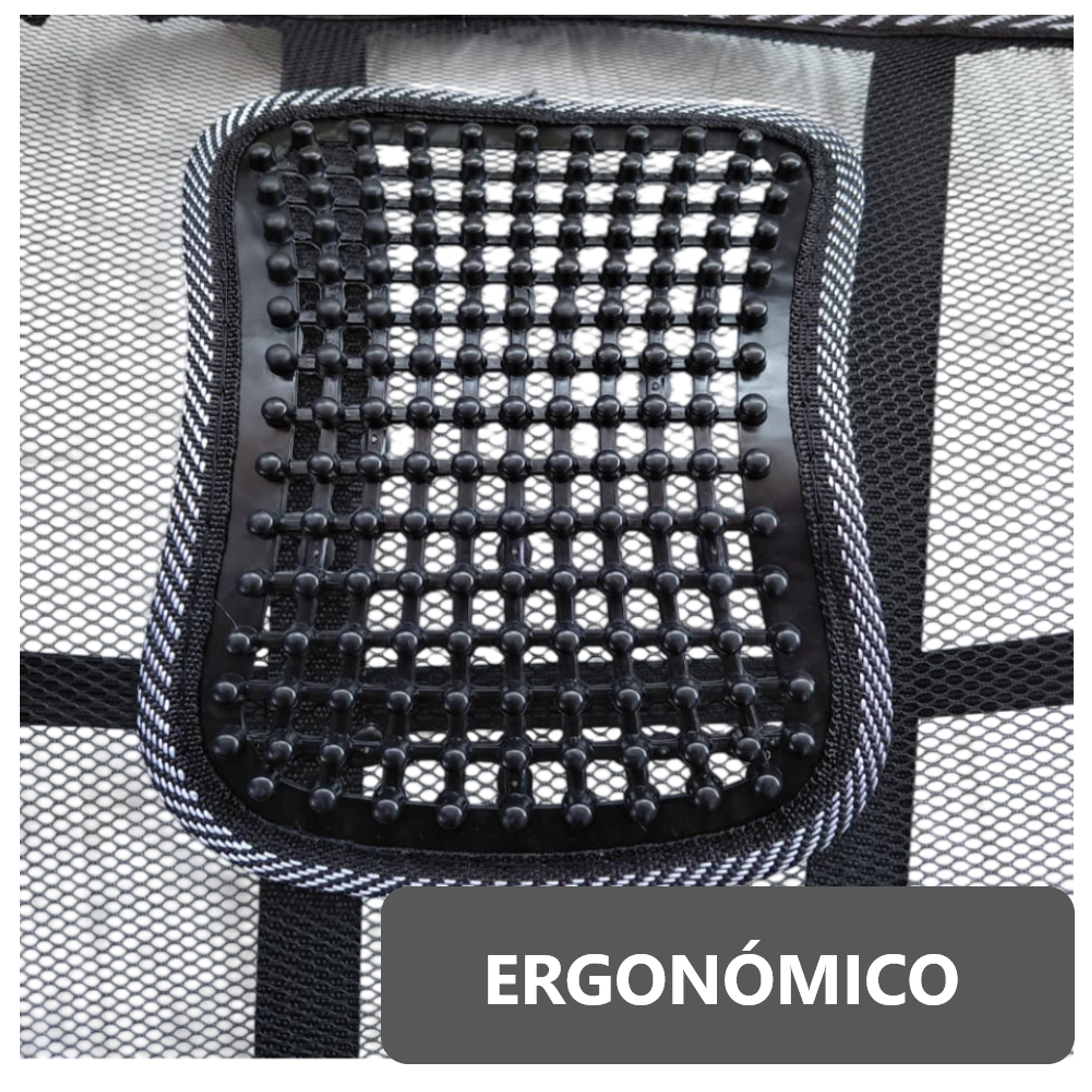 Pack x2 Cojín Soporte Lumbar para Asiento de Carro Auto Oficina 7