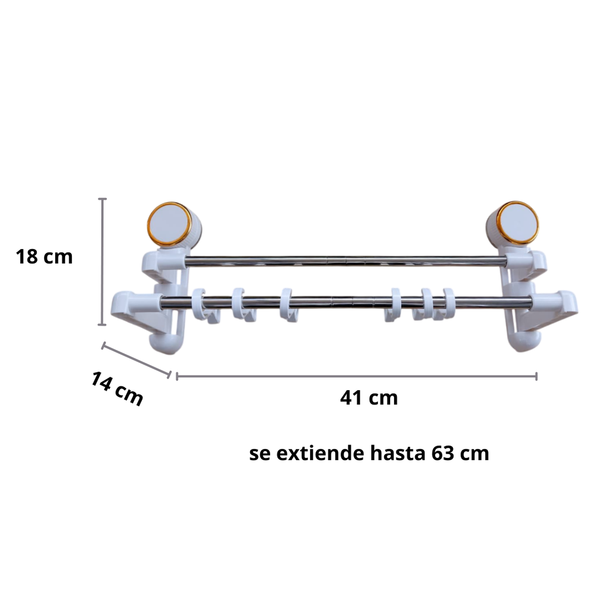 Toallero barra de toalla a presión  4
