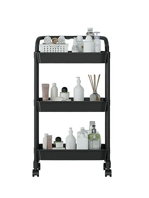 Carrito Organizador Multiuso de 3 Niveles rodante
