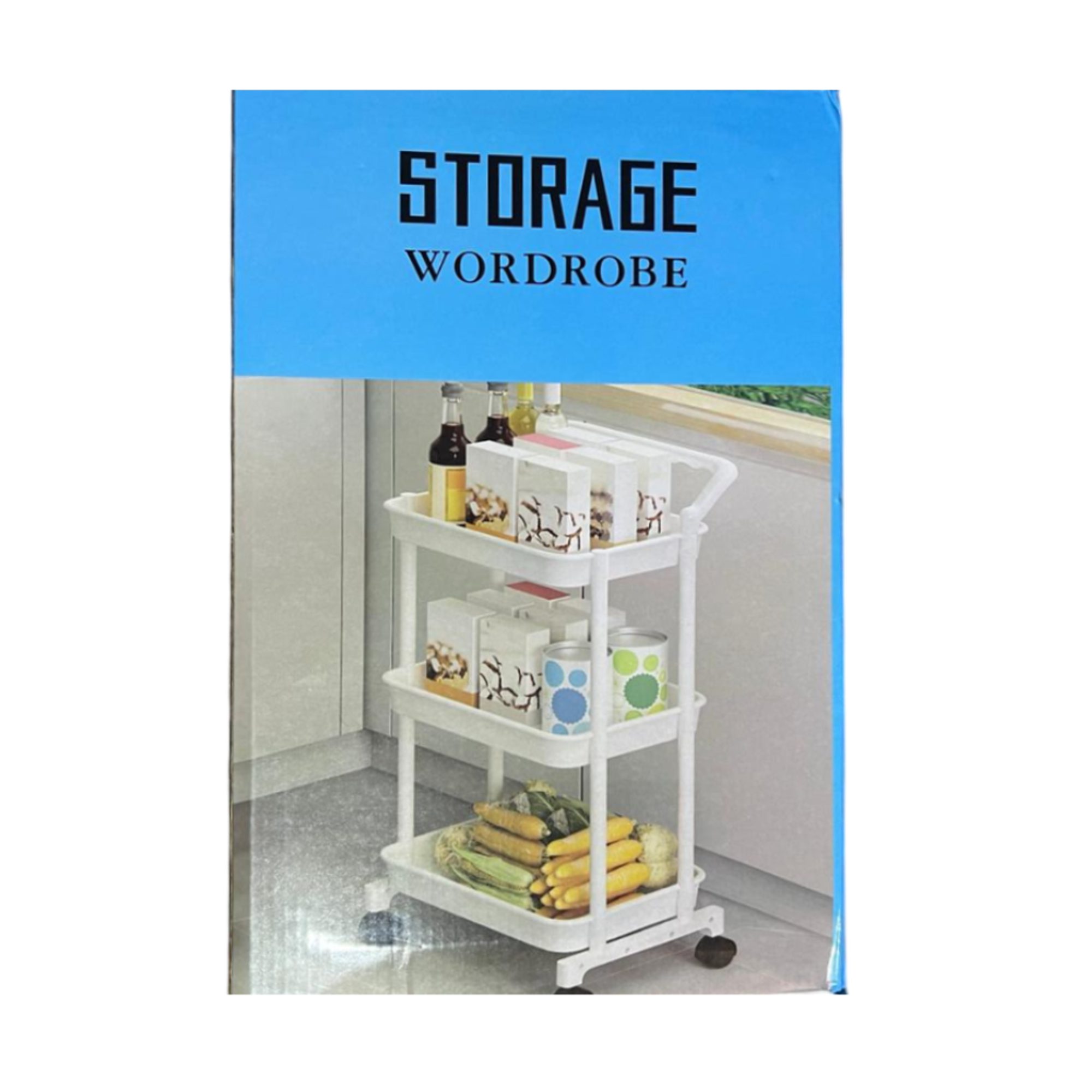 Carrito Organizador Multiuso de 3 Niveles rodante 8