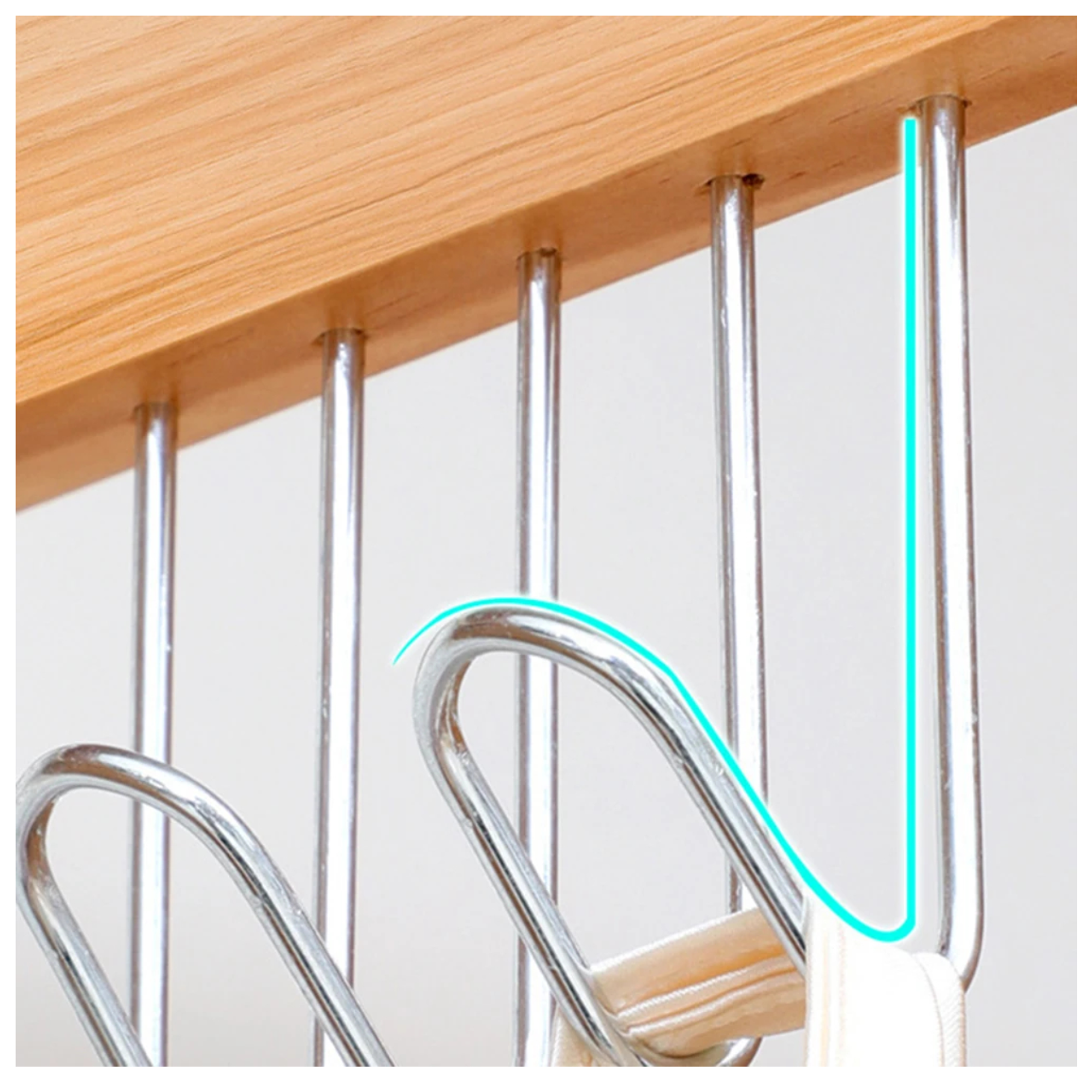 Pack x2 ganchos para ropa perchas colgadores organizadores 4