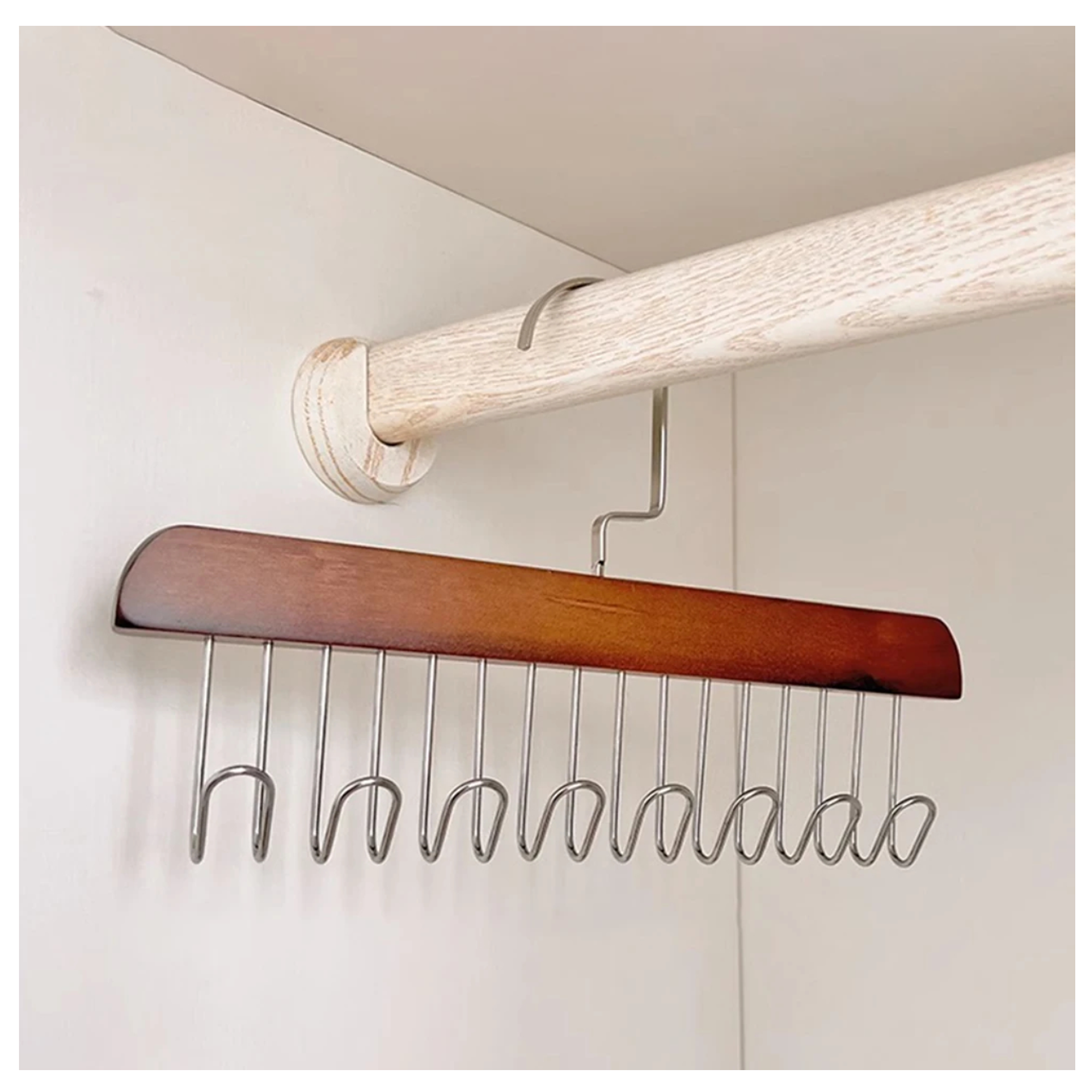 Pack x2 ganchos para ropa perchas colgadores organizadores 12