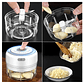 Picadora Eléctrica Mini de Alimentos de un Botón - Miniatura 9