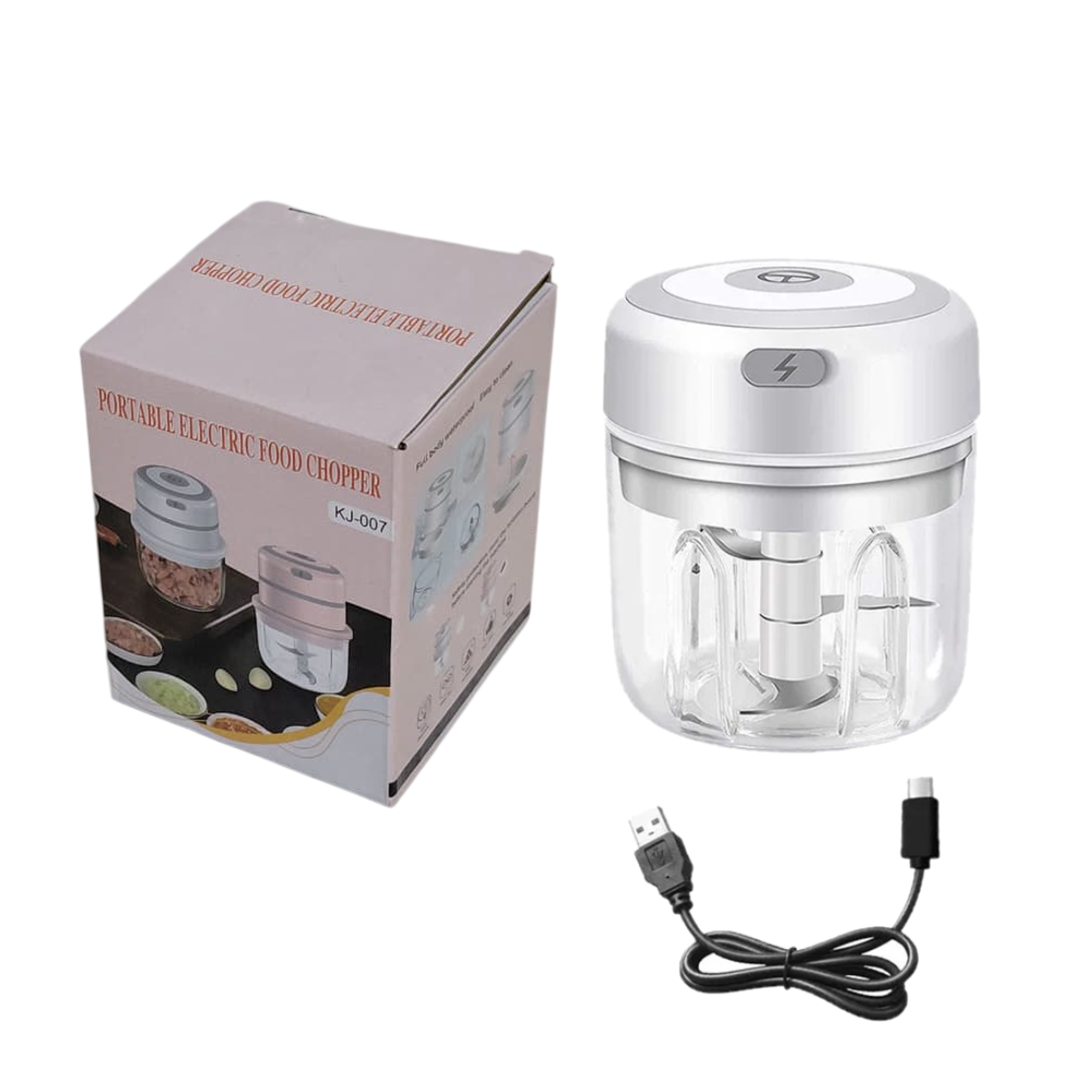 Picadora Eléctrica Mini de Alimentos de un Botón 10