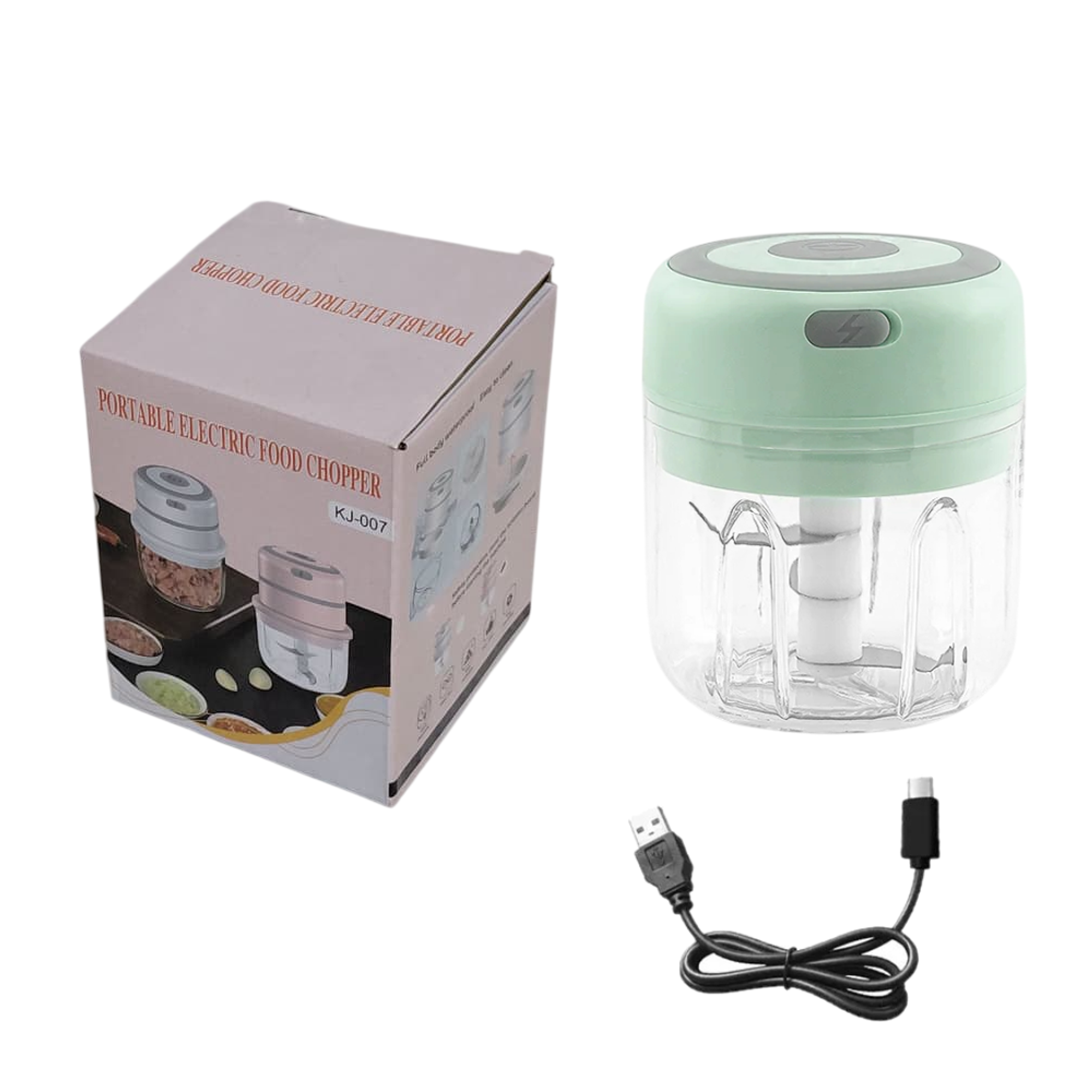 Picadora Eléctrica Mini de Alimentos de un Botón 14