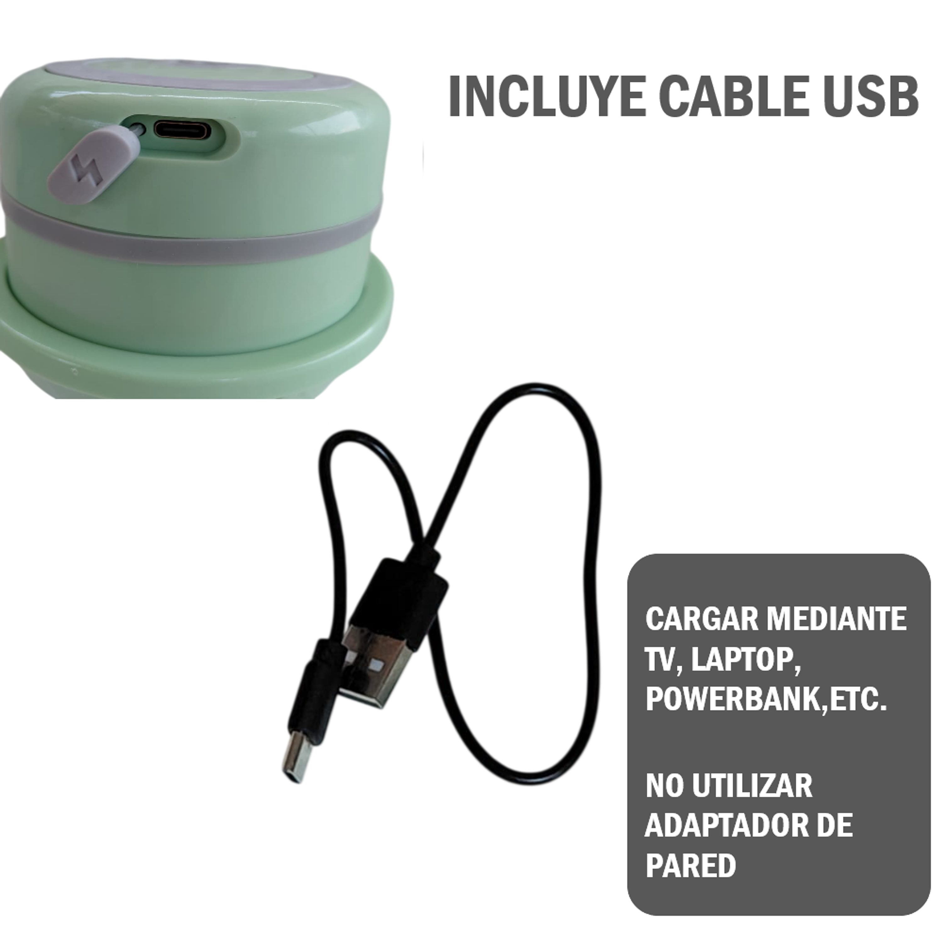 Picadora Eléctrica Mini de Alimentos de un Botón 15