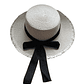 SOMBRERO CON CINTA NEGRA ELEGANTE - Miniatura 2