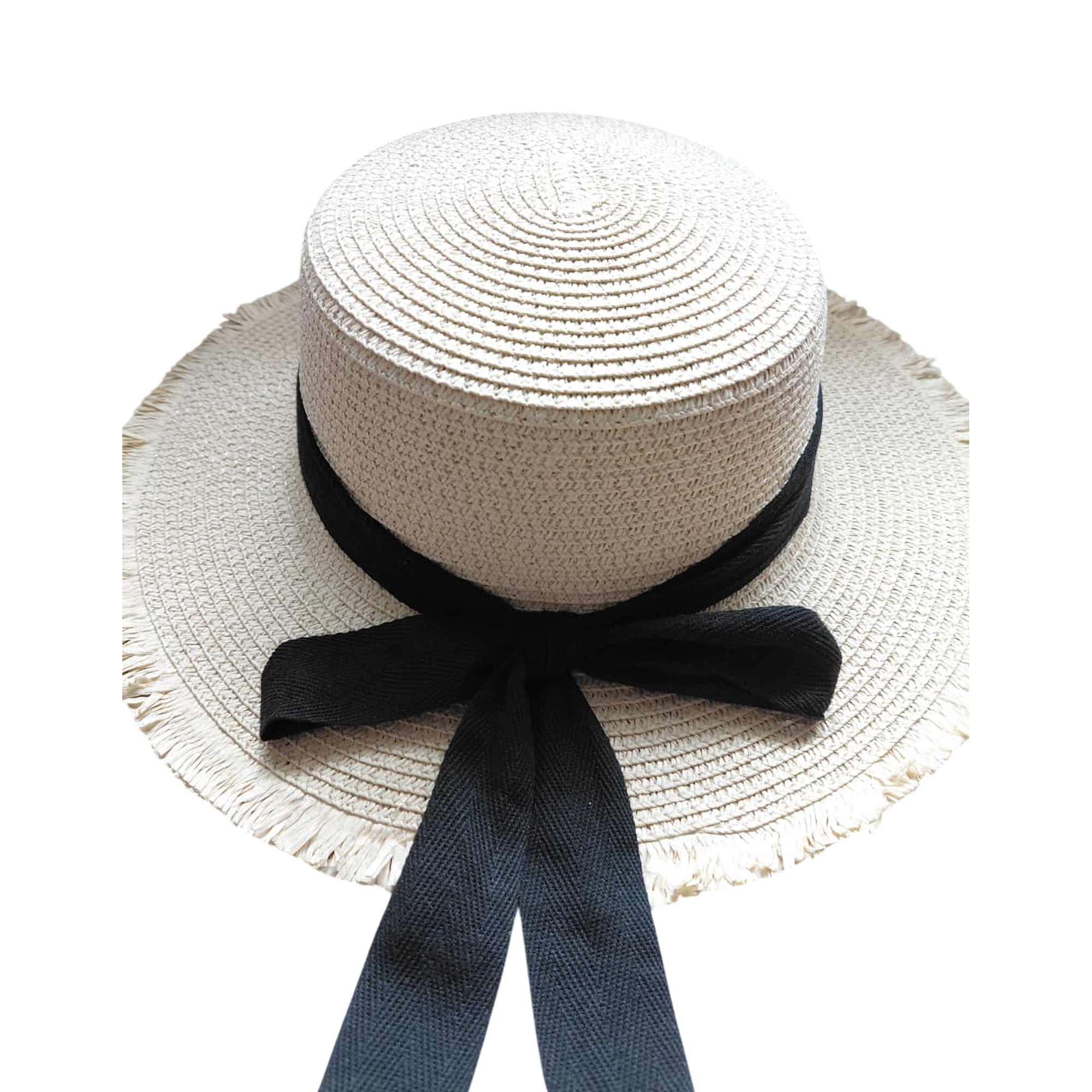 SOMBRERO CON CINTA NEGRA ELEGANTE 4