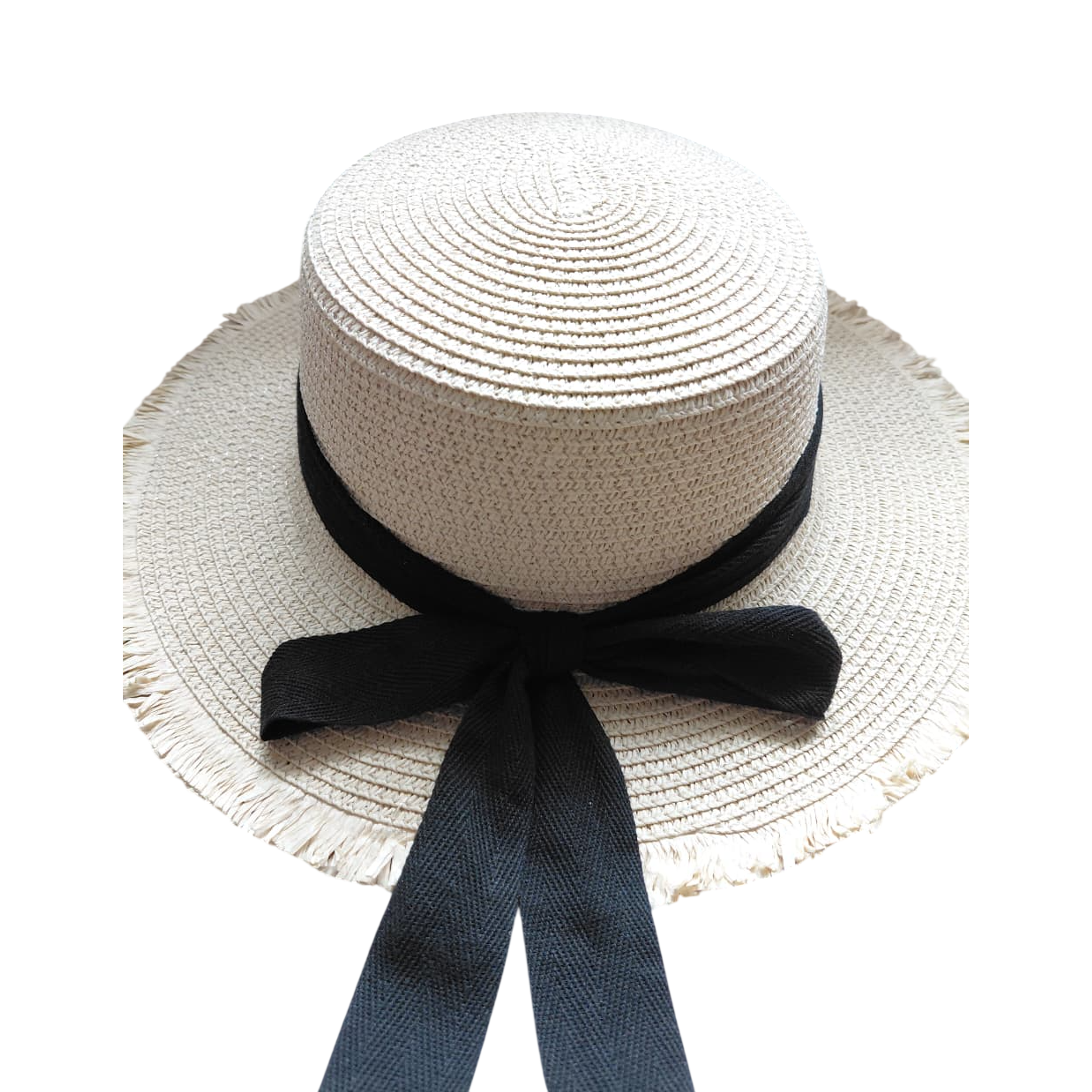 SOMBRERO CON CINTA NEGRA ELEGANTE 4