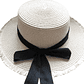 SOMBRERO CON CINTA NEGRA ELEGANTE - Miniatura 4