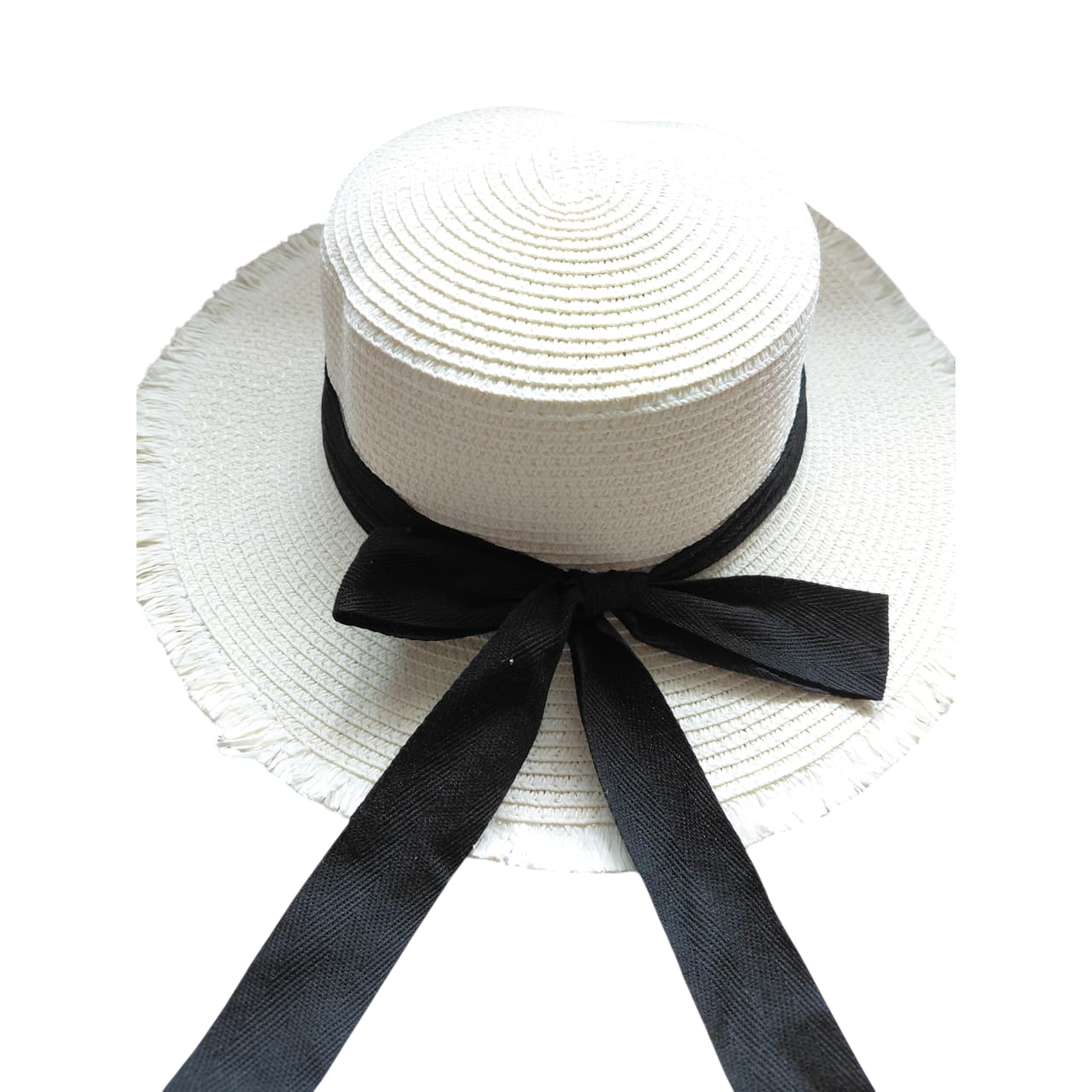 SOMBRERO CON CINTA NEGRA ELEGANTE 6