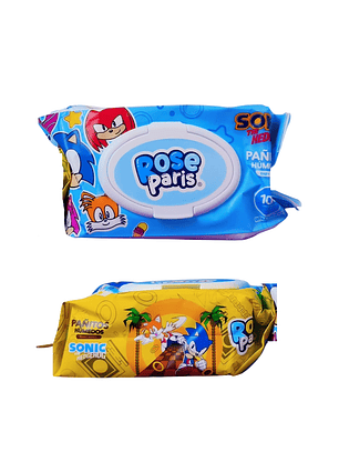 Pack x4 Paquetes De Toalla paño Húmeda  servilleta por 100 und cada uno