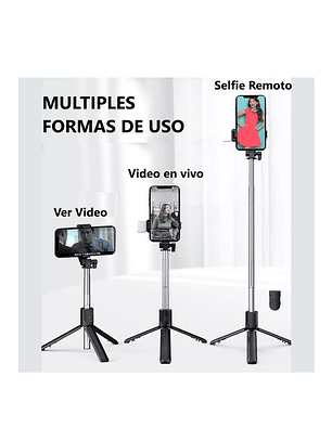 Palo Selfie Stick Tripode Bluetooth 68cm