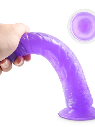 Dildo de silicona con ventosa de 21x4cm